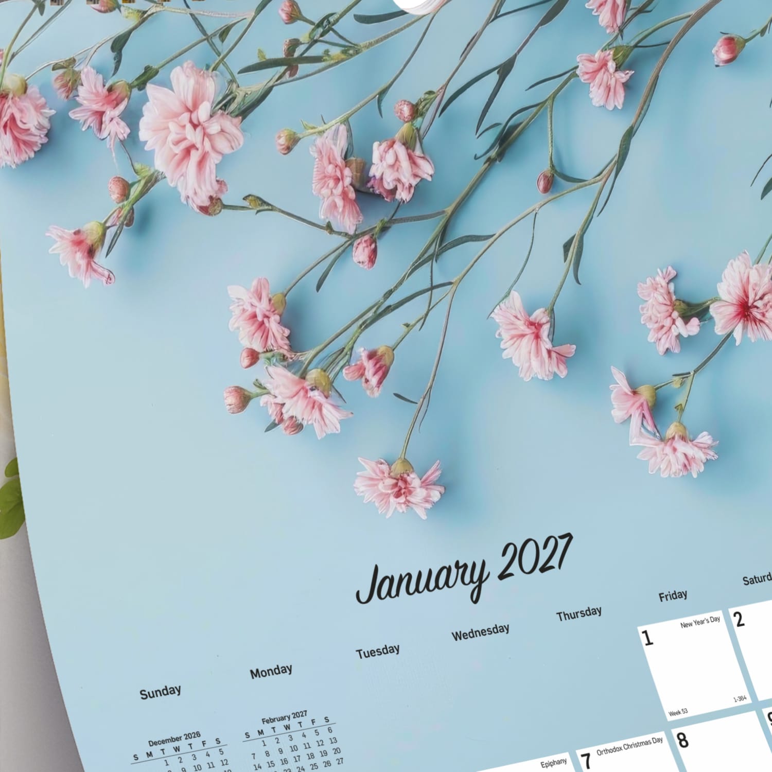 2027 Blueline Colorful Monthly Wall Calendar, 12in x 17in, Romantic, January To December, C173122, Total Qty 1 - Image 6