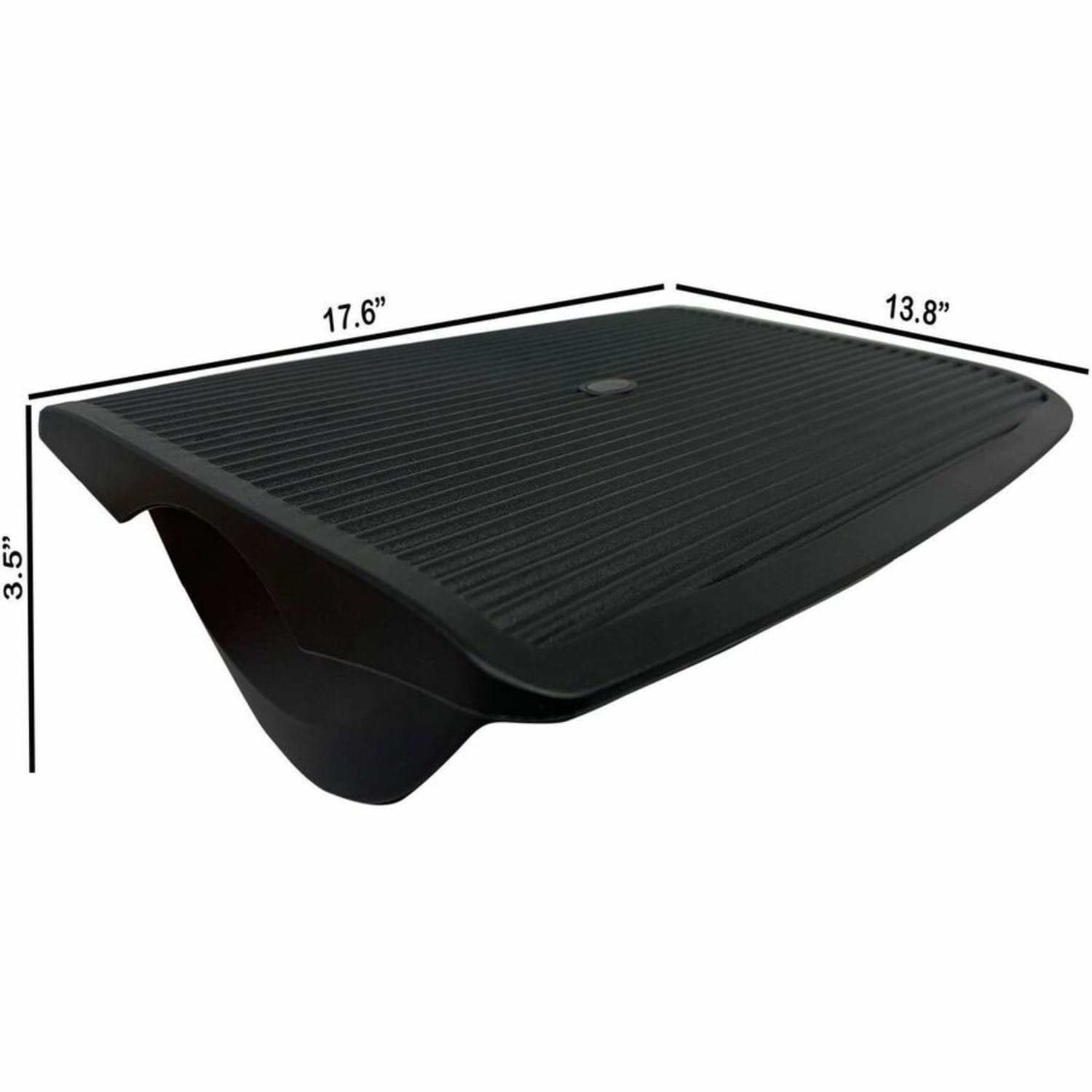 Lorell Ergonomic Rocking Footrest - Black - Plastic - 1 Each - Image 5
