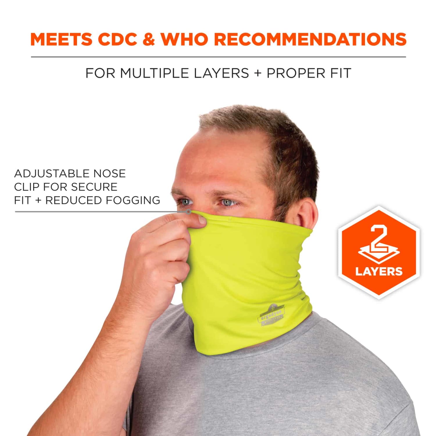 Ergodyne Chill-Its 6489 2-Layer Cooling Multi-Band, Small/Medium, Hi-Vis Lime - Image 4