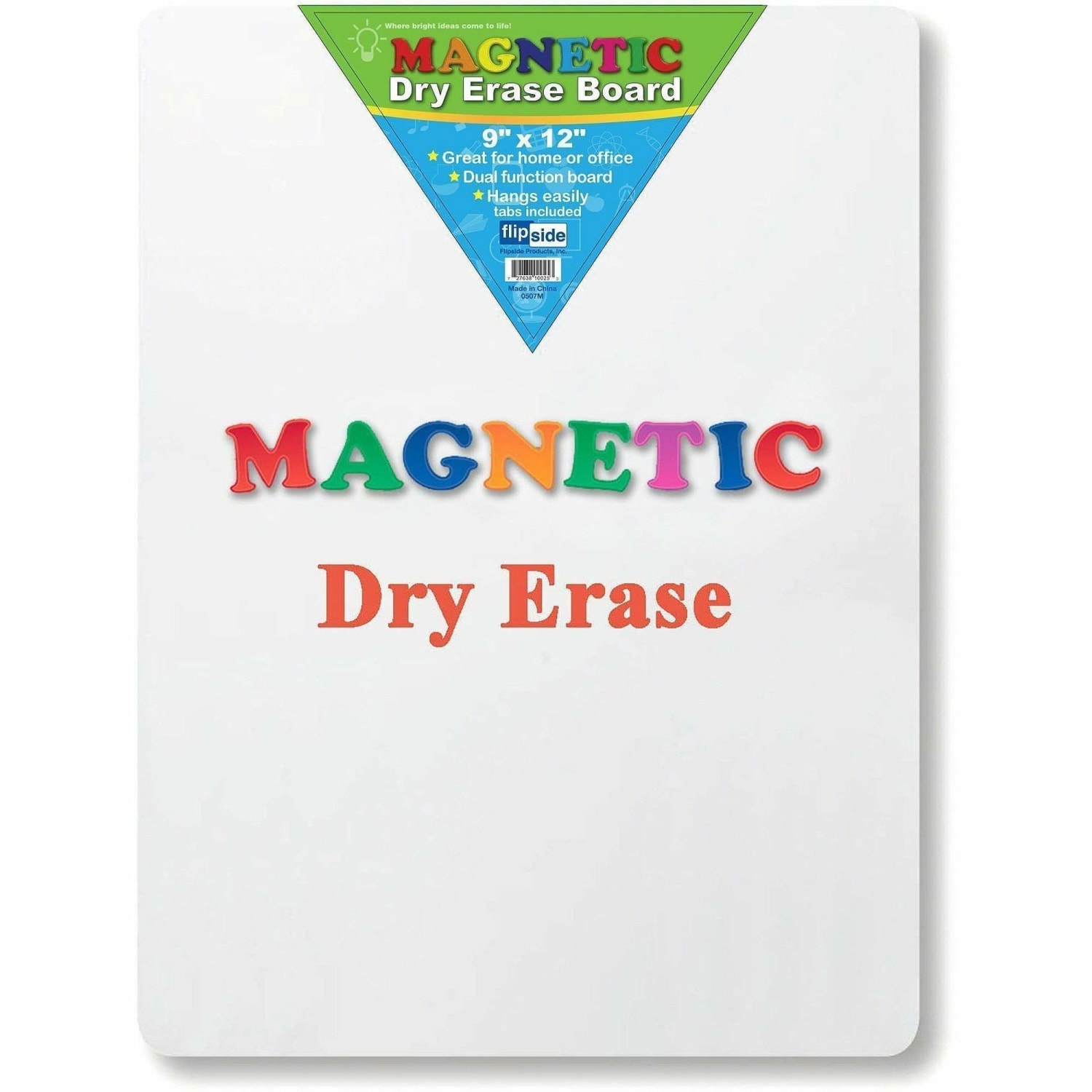Flipside Magnetic Dry-Erase Board, 9in x 12in, White - Image 3
