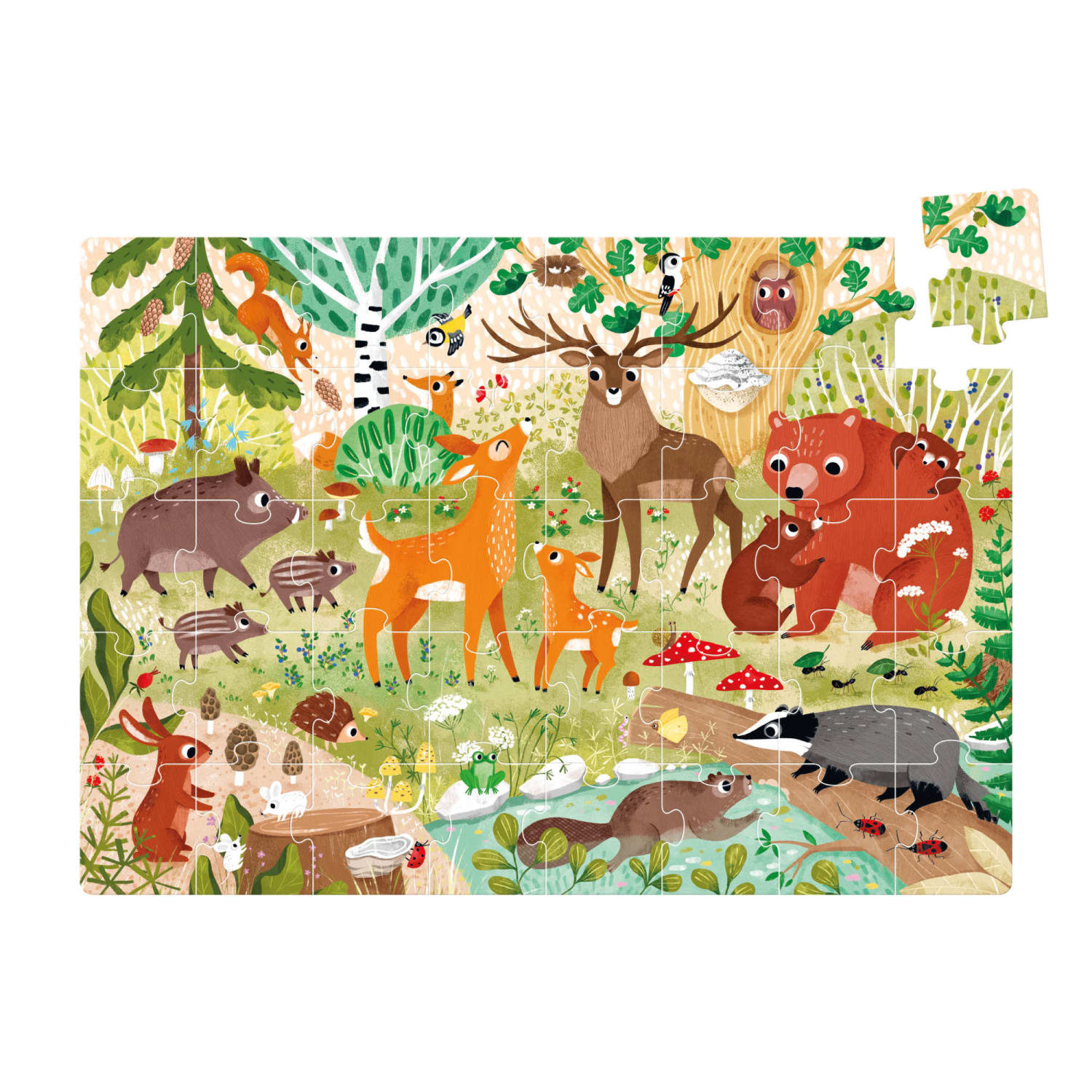 Banana Panda Wild Jumbo Puzzle Forest Animals, Ages 3+ - Image 3