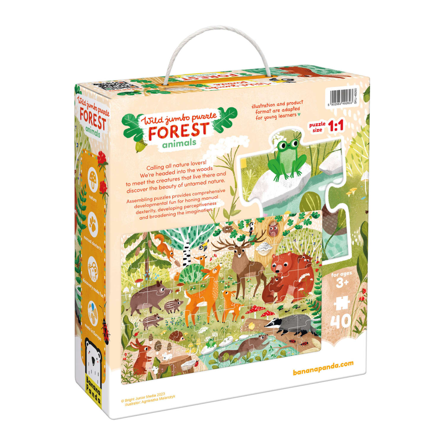 Banana Panda Wild Jumbo Puzzle Forest Animals, Ages 3+ - Image 4