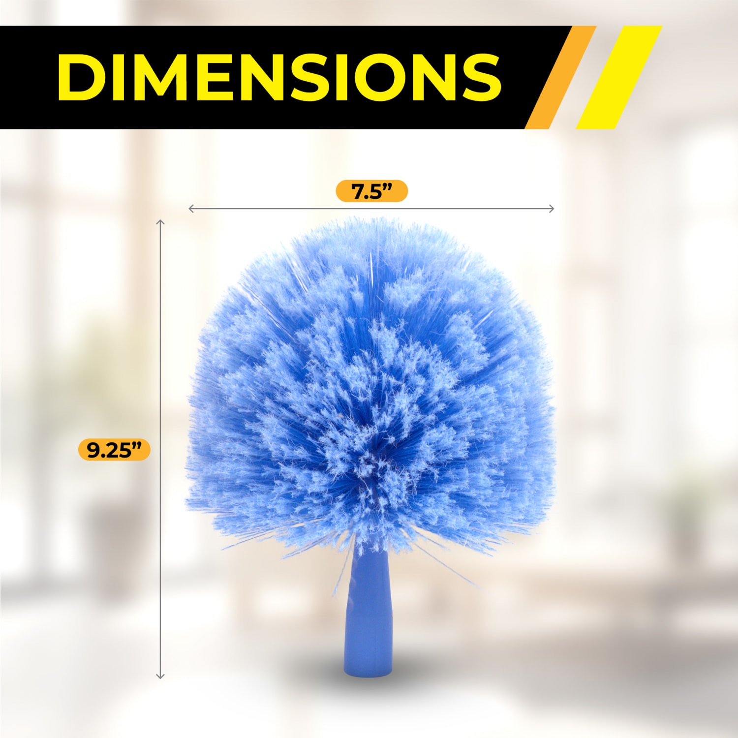 Gritt Commercial Cobweb Duster Brush, 6-11/16in, Blue - Image 4