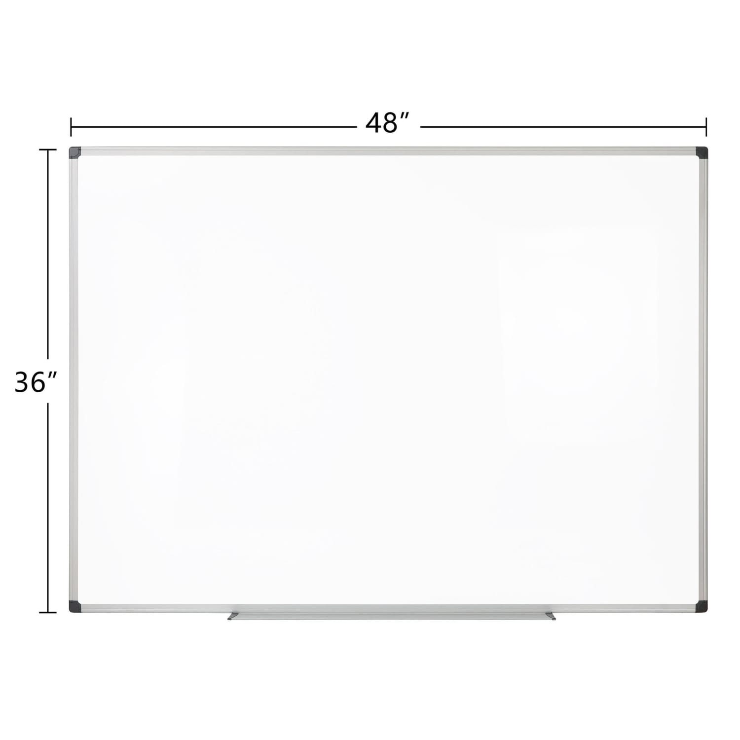 Realspace Magnetic Dry-Erase Whiteboard, 36in x 48in, Silver Frame - Image 4