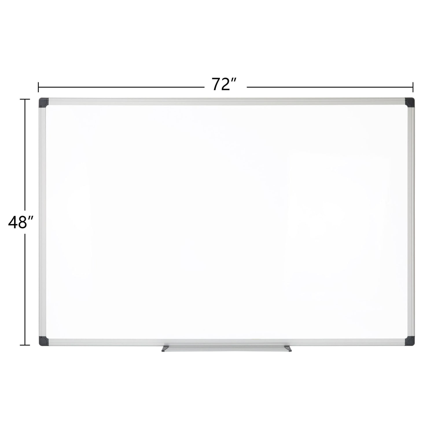 Realspace Magnetic Dry-Erase Whiteboard, 48in x 72in, Silver Frame - Image 4