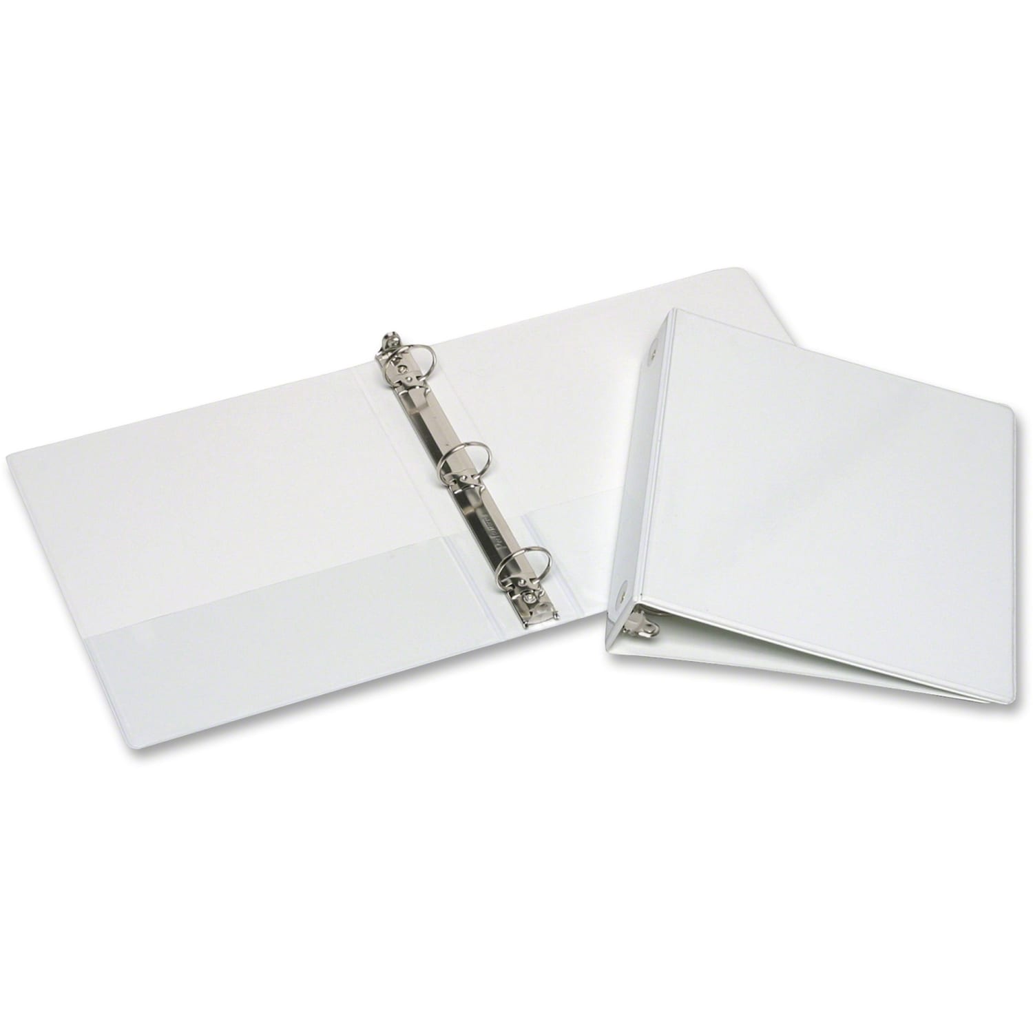 SKILCRAFT View 3-Ring Binder, 1 1/2in Round Rings, White - Image 4