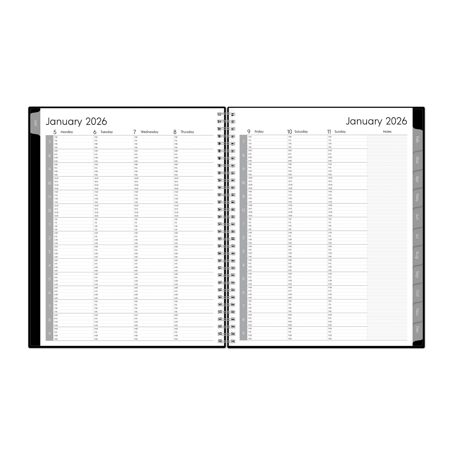 2026 Blue Sky Weekly/Monthly Planner, 8-1/2in x 11in, Rose Garden, January To December, 138325 - Image 3