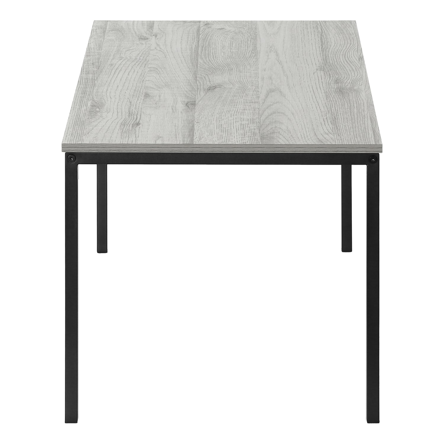 Monarch Specialties Salma Laminate/Metal Rectangular Coffee Table, 18inH x 40inW x 20inD, Gray/Black - Image 6