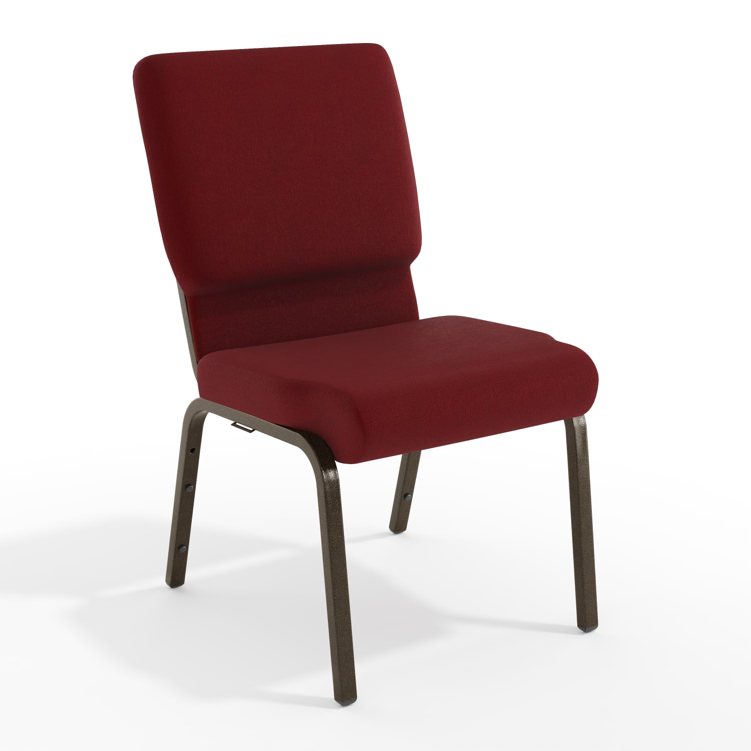 Flash Furniture HERCULES Series Stacking Church Chair, Burgundy/Goldvein