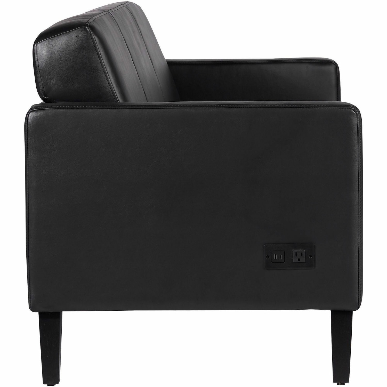 Lorell Clarke Series Sofa with Antimicrobial Upholstery and Power - 77.3in x 29.8in x 31in Overall Dimension - 1 Each - Image 4