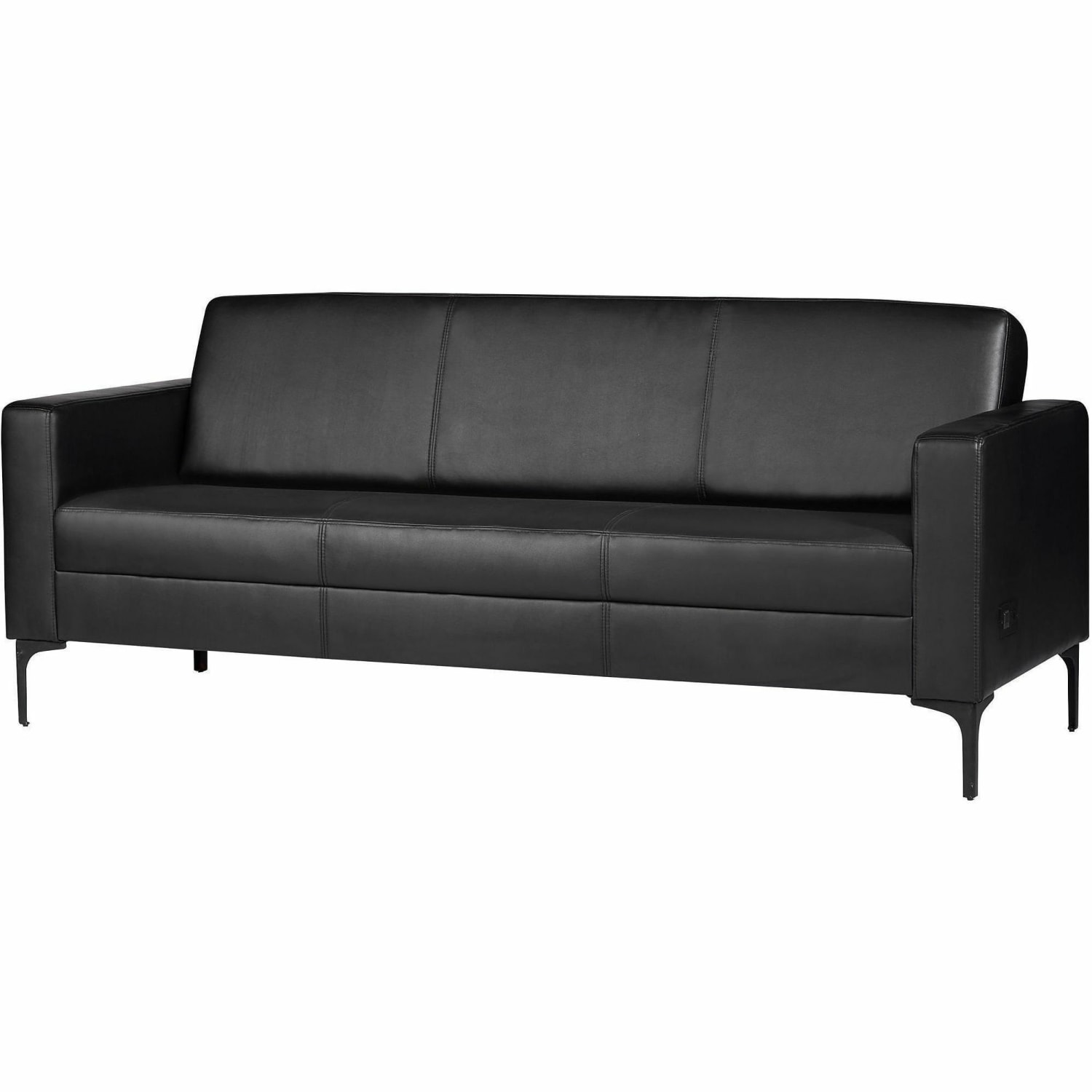 Lorell Clarke Series Sofa with Antimicrobial Upholstery and Power - 77.3in x 29.8in x 31in Overall Dimension - 1 Each - Image 5