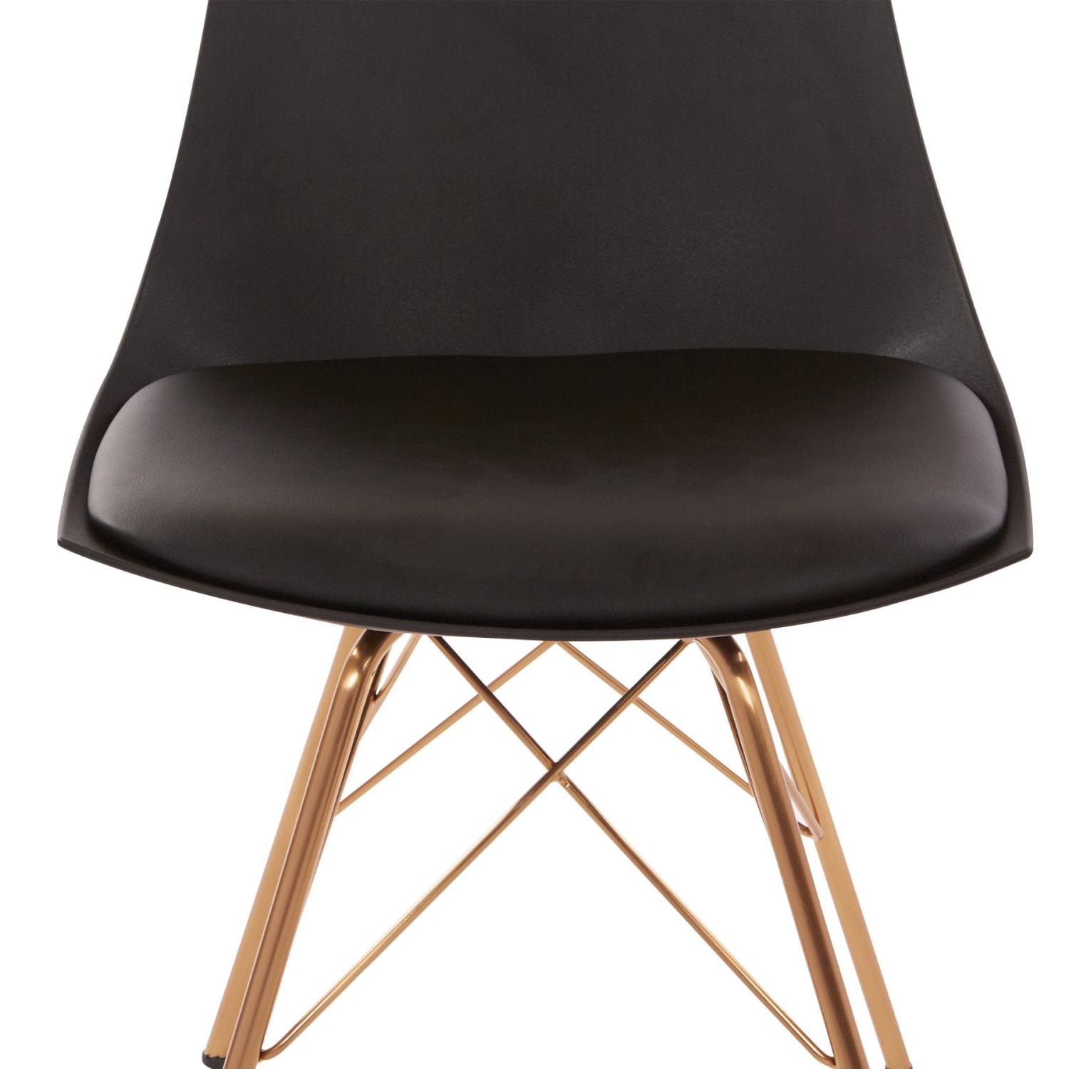Ave Six Oakley Chair BlackGold Chrome PopularChairscom