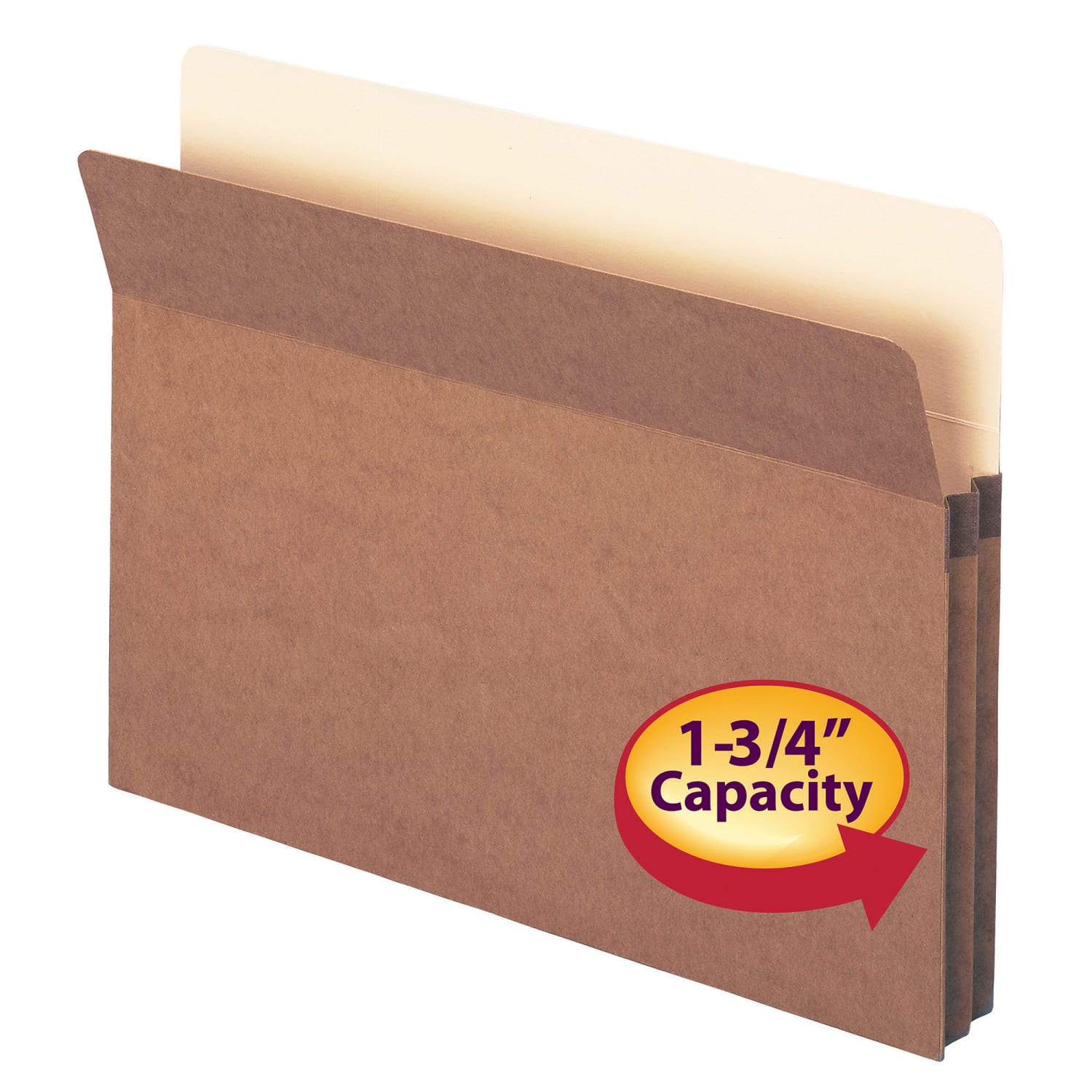 Smead Expanding File Pockets, 1 3/4in Expansion, 9 1/2in x 14 3/4in, 30% Recycled, Redrope, Pack Of 25 - Image 3