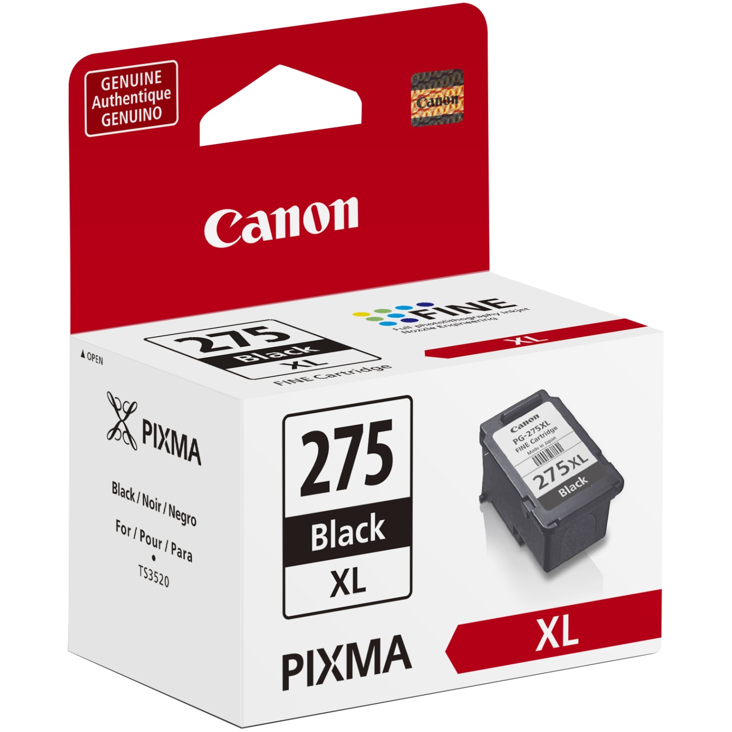 Canon PG-275XL Pigment Black High-Yield Ink Cartridge, 4981C001 - Image 3
