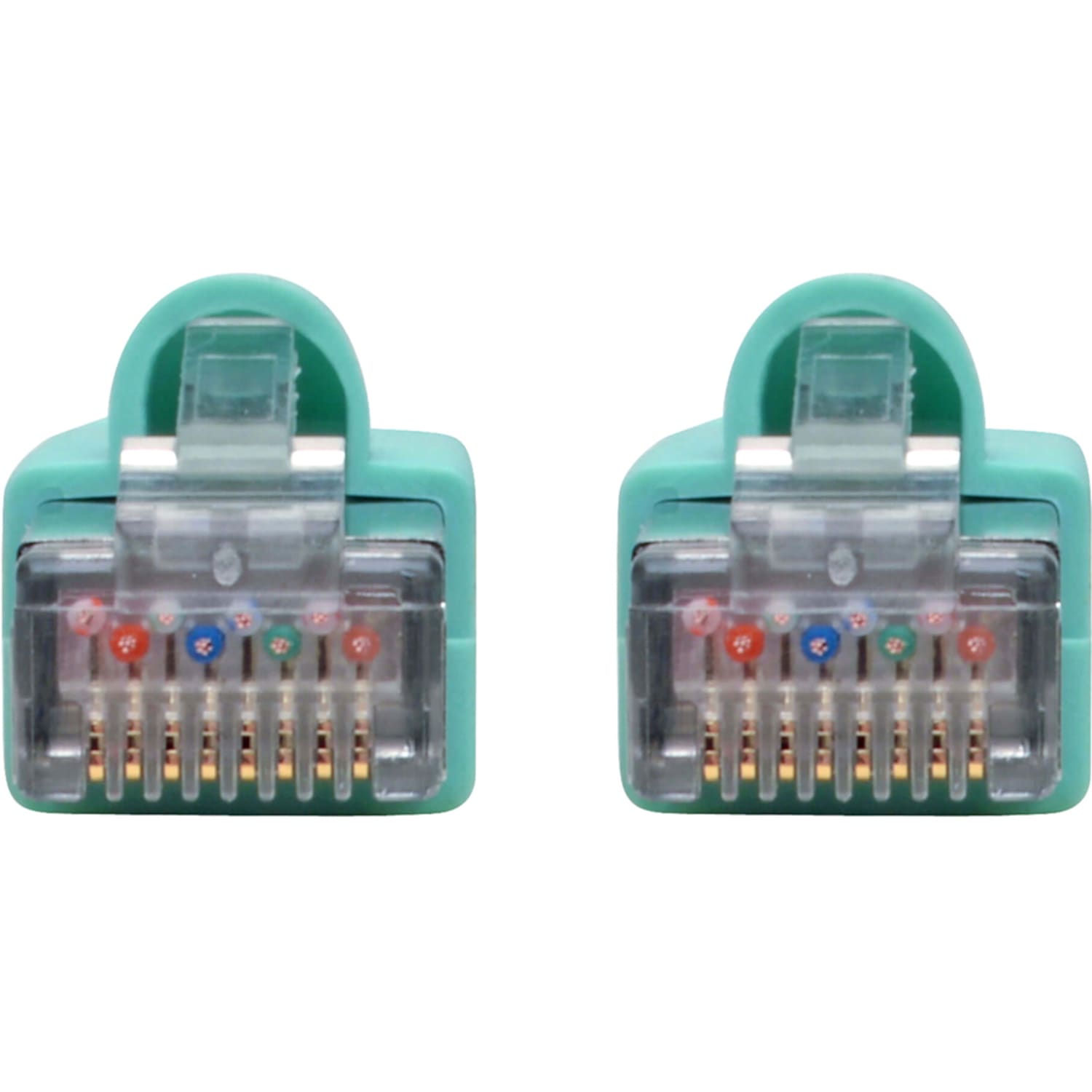 Tripp Lite Cat6a Snagless Shielded STP Patch Cable 10G, PoE, Aqua M/M 1ft - First End: 1x RJ-45 Male Network - N262001AQ - Image 4