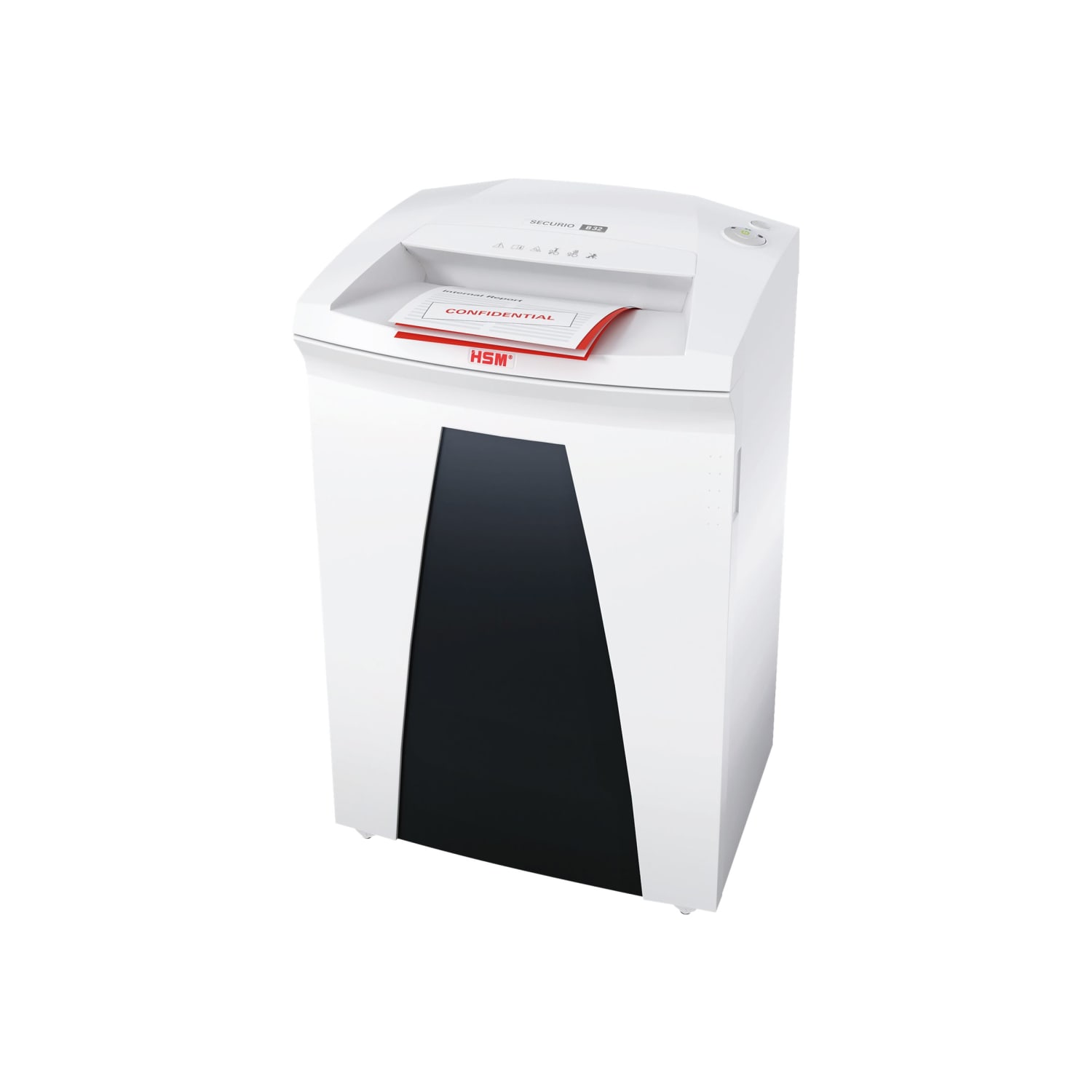Securio By HSM B32C 19-Sheet Cross-Cut Shredder, 31-1/4inH x 19-5/8inW x 15-3/4inD, White - Image 3