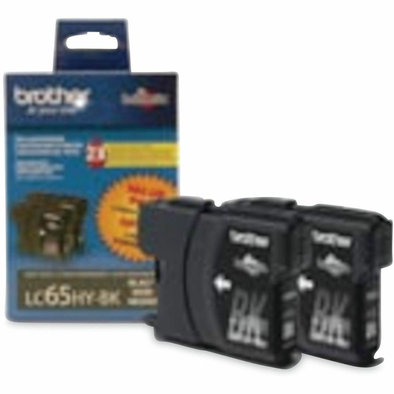 Brother LC65 Black High-Yield Ink Cartridges, Pack Of 2, LC65HY-BK - Image 3