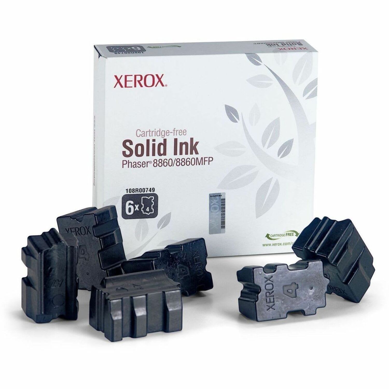 Xerox 8860 Phaser Black Solid Ink, Pack Of 6, 108R00749 - Image 3