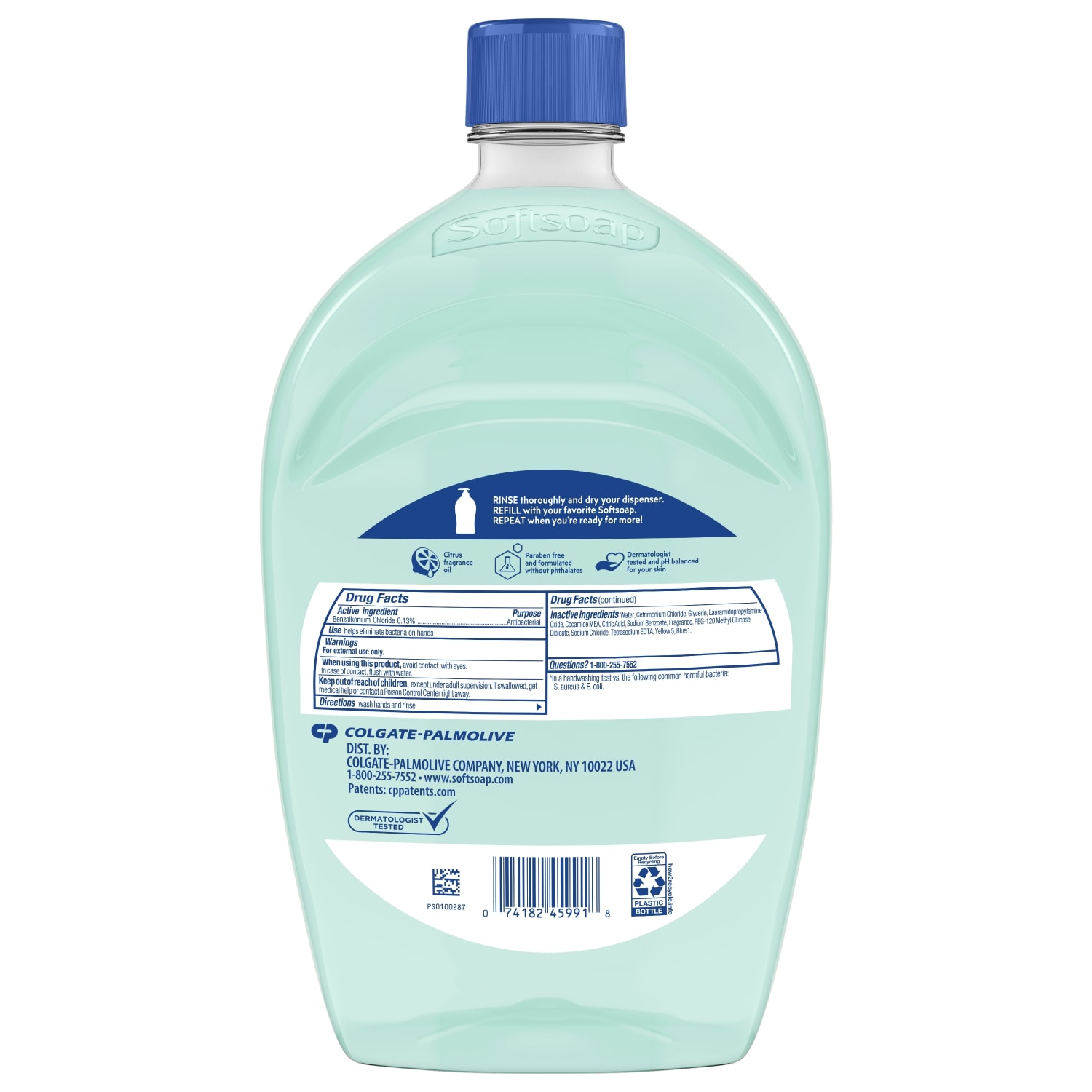 Softsoap Antibacterial Liquid Hand Soap, Fresh Citrus Scent, 50 Oz, Total Qty 3 - Image 6