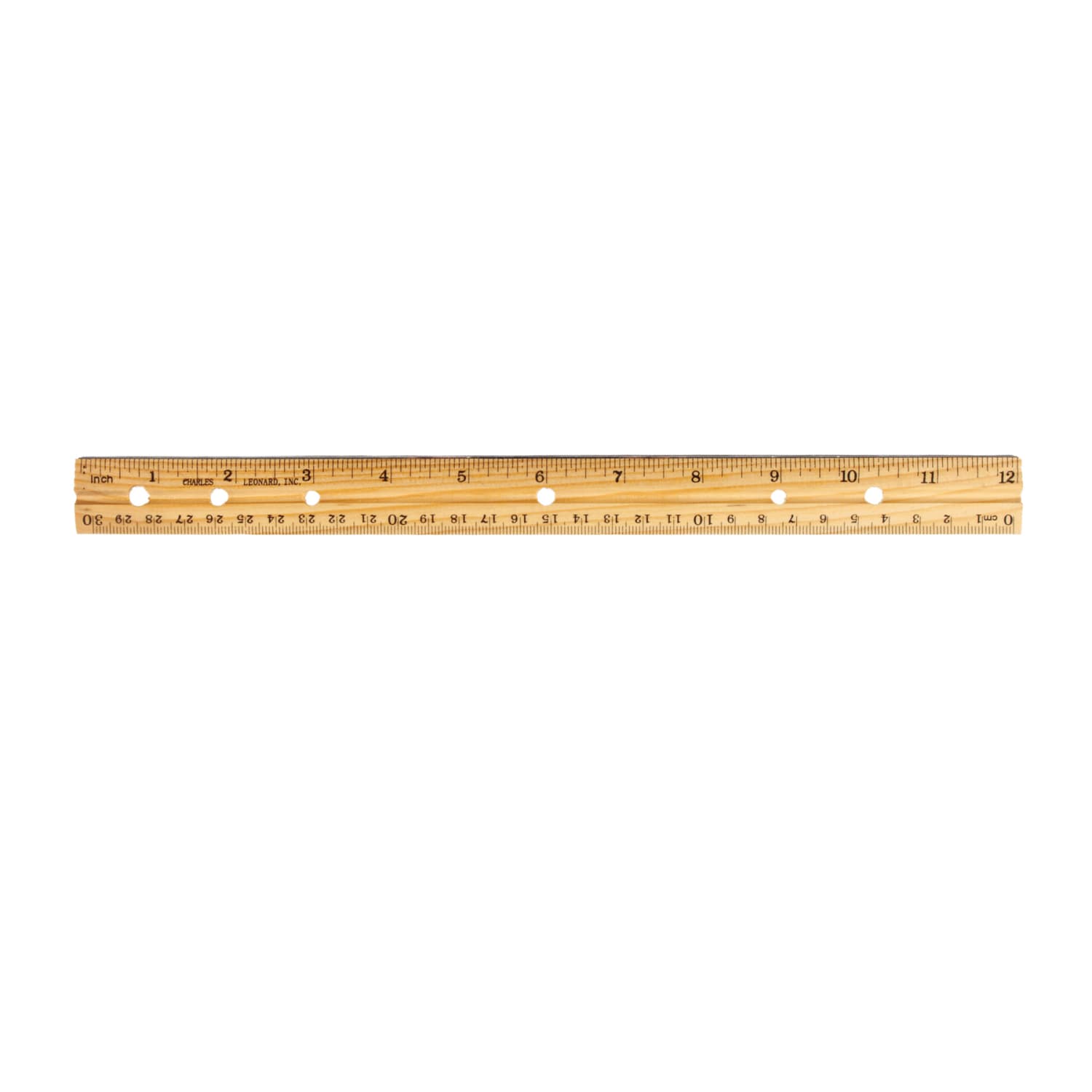 Charles Leonard Economy Wood Rulers, 1in x 12in, Natural, Pack Of 48 Rulers - Image 4