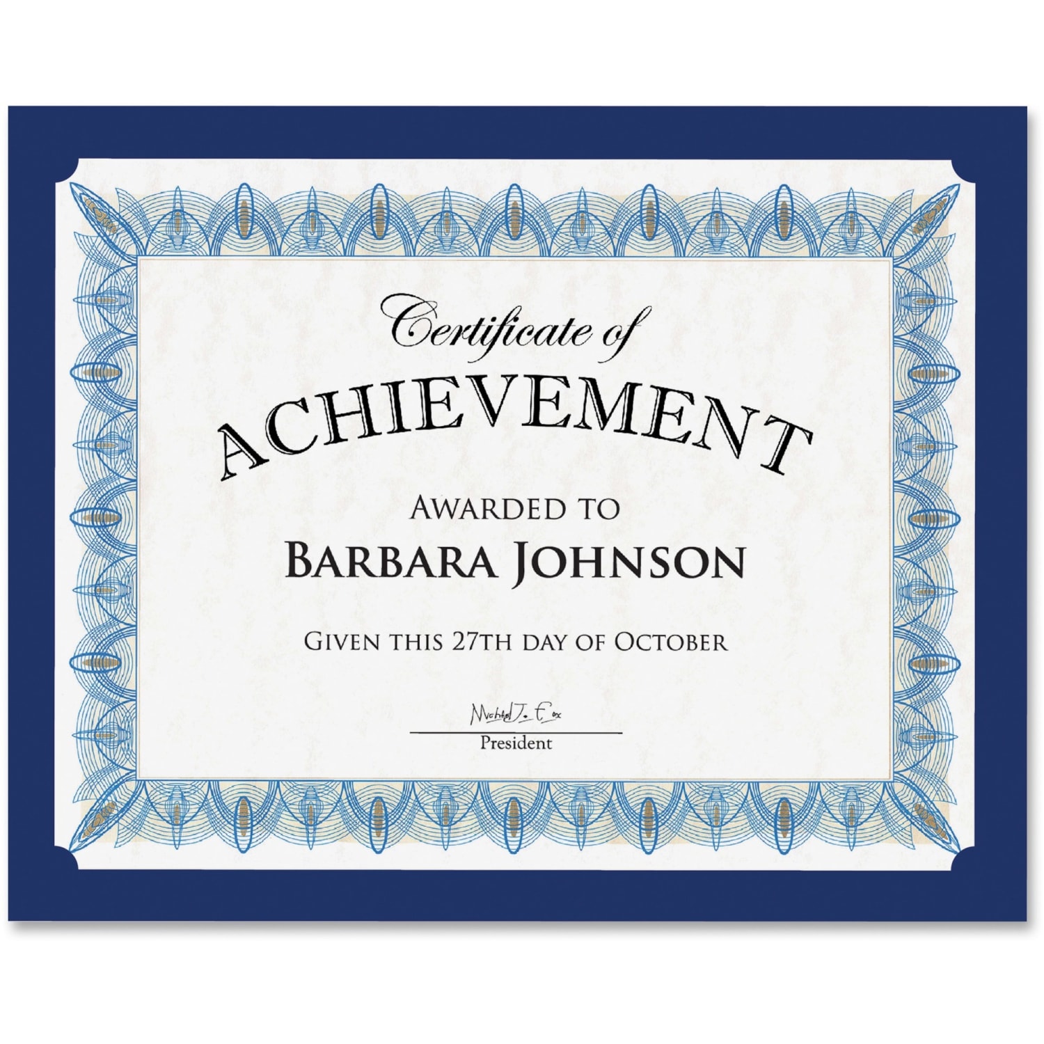 Geographics Recycled Certificate Holder - Navy - 30% Recycled - 10 / Pack - Image 4
