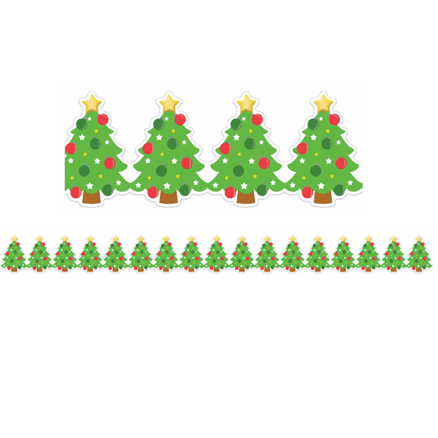 Eureka Extra Wide Deco Trim Packs, 37' x 3-1/4in, Christmas Tree, Set Of 6 Packs - Image 3