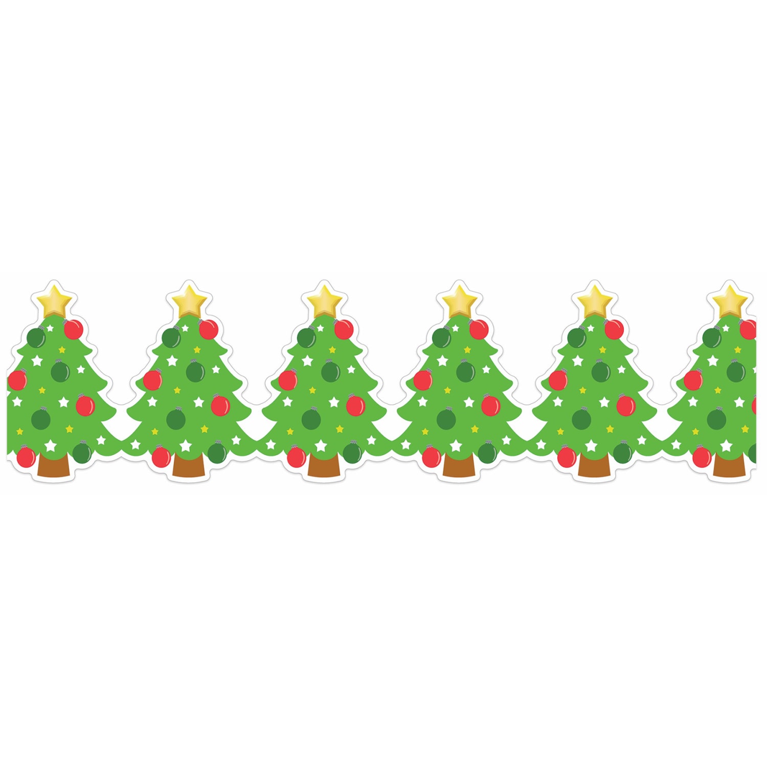 Eureka Extra Wide Deco Trim Packs, 37' x 3-1/4in, Christmas Tree, Set Of 6 Packs - Image 5