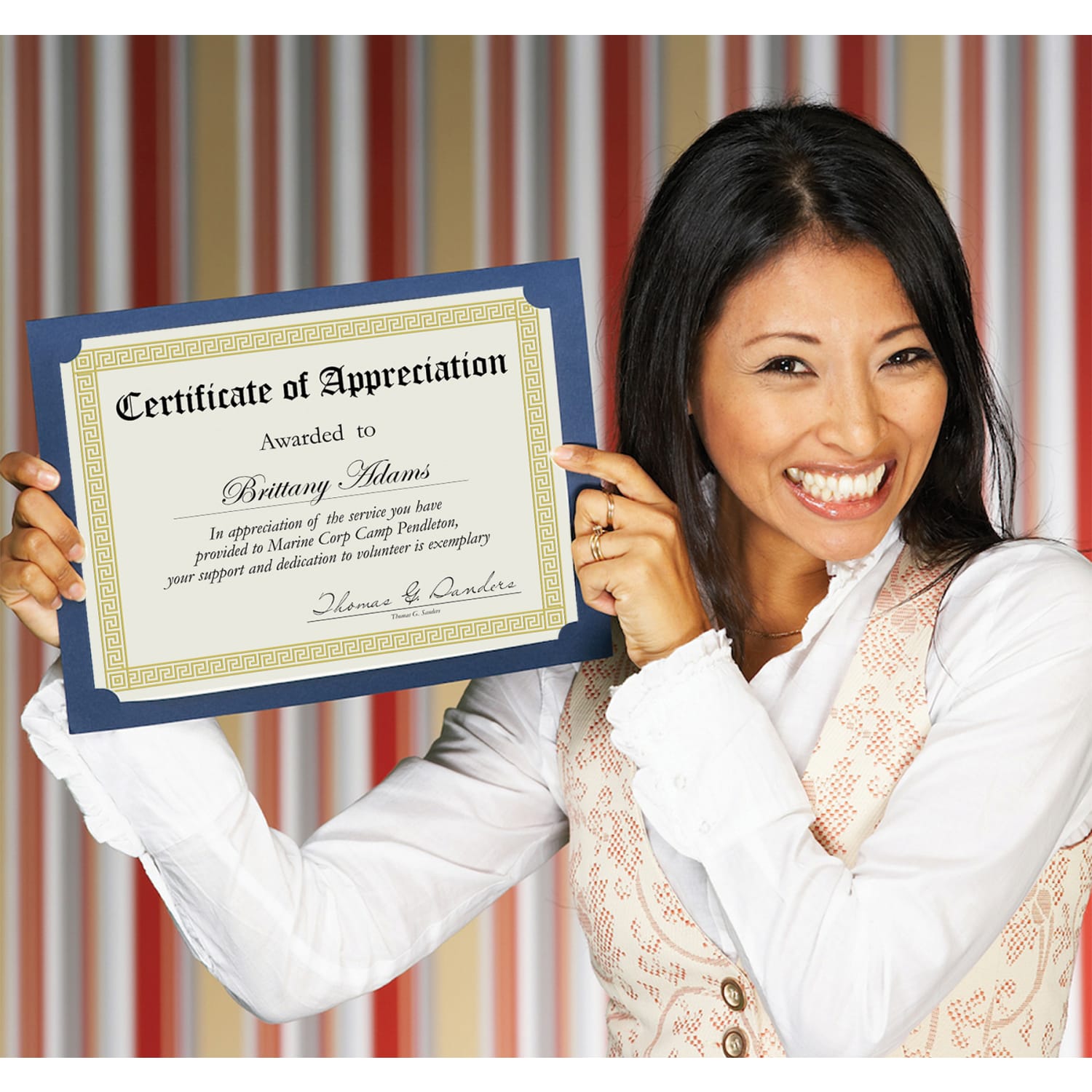 Great Papers! Foil Channel Certificates With Gold Foil Borders, 8-1/2in x 11in, Ivory, Pack Of 15 Certificates - Image 5