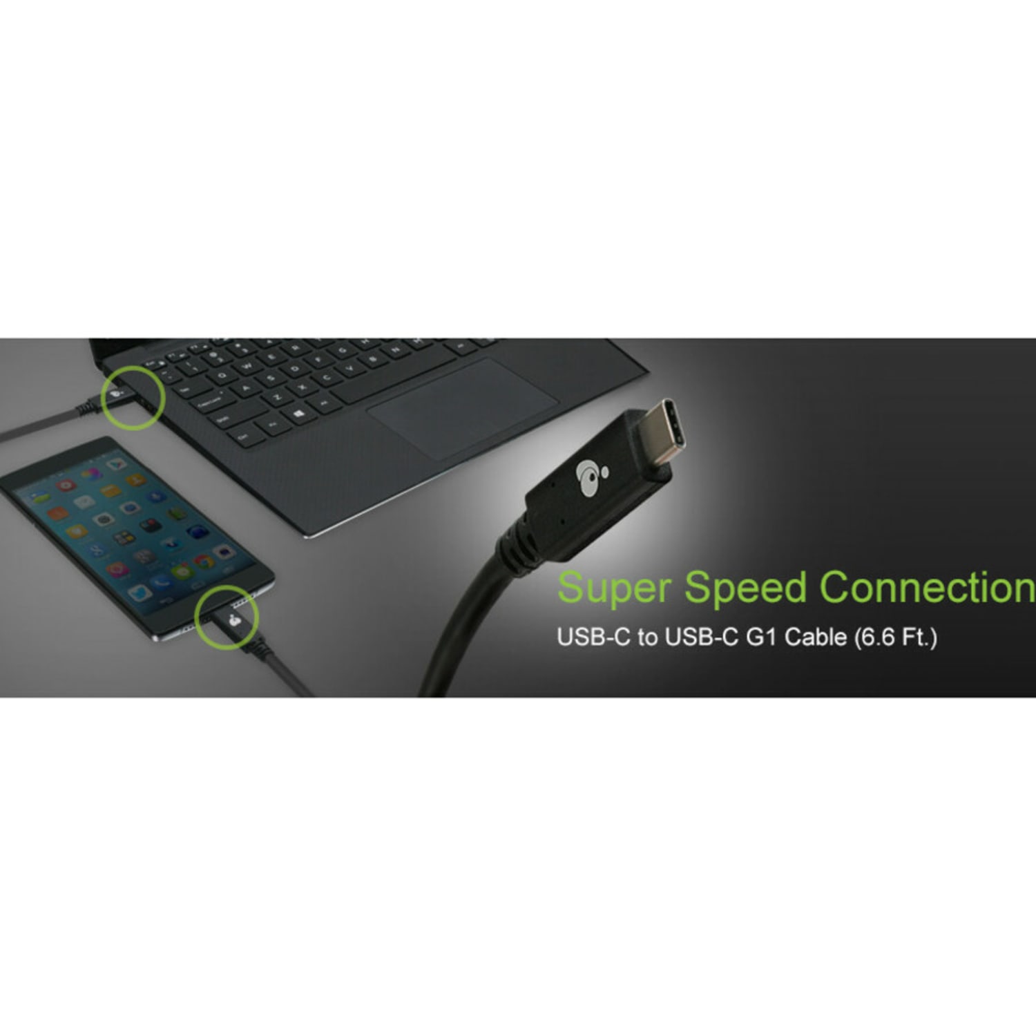 IOGEAR USB-C To USB-C 5 Gbps 6.6 Ft. (2m) Cable - 6.56 ft USB Data Transfer Cable - G2LU3CCM12E - Image 5