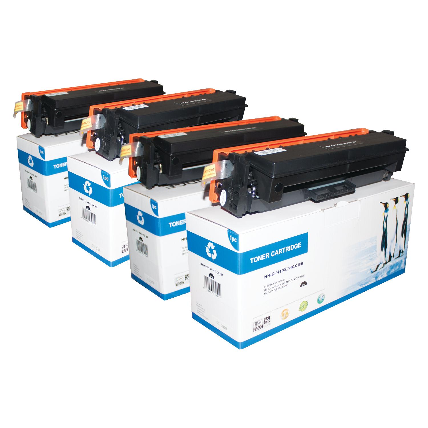 M&A Global Remanufactured Black High Yield Toner Cartridge Replacement For HP 410X, CF410X, Pack Of 4, CF410X CMA - Image 4