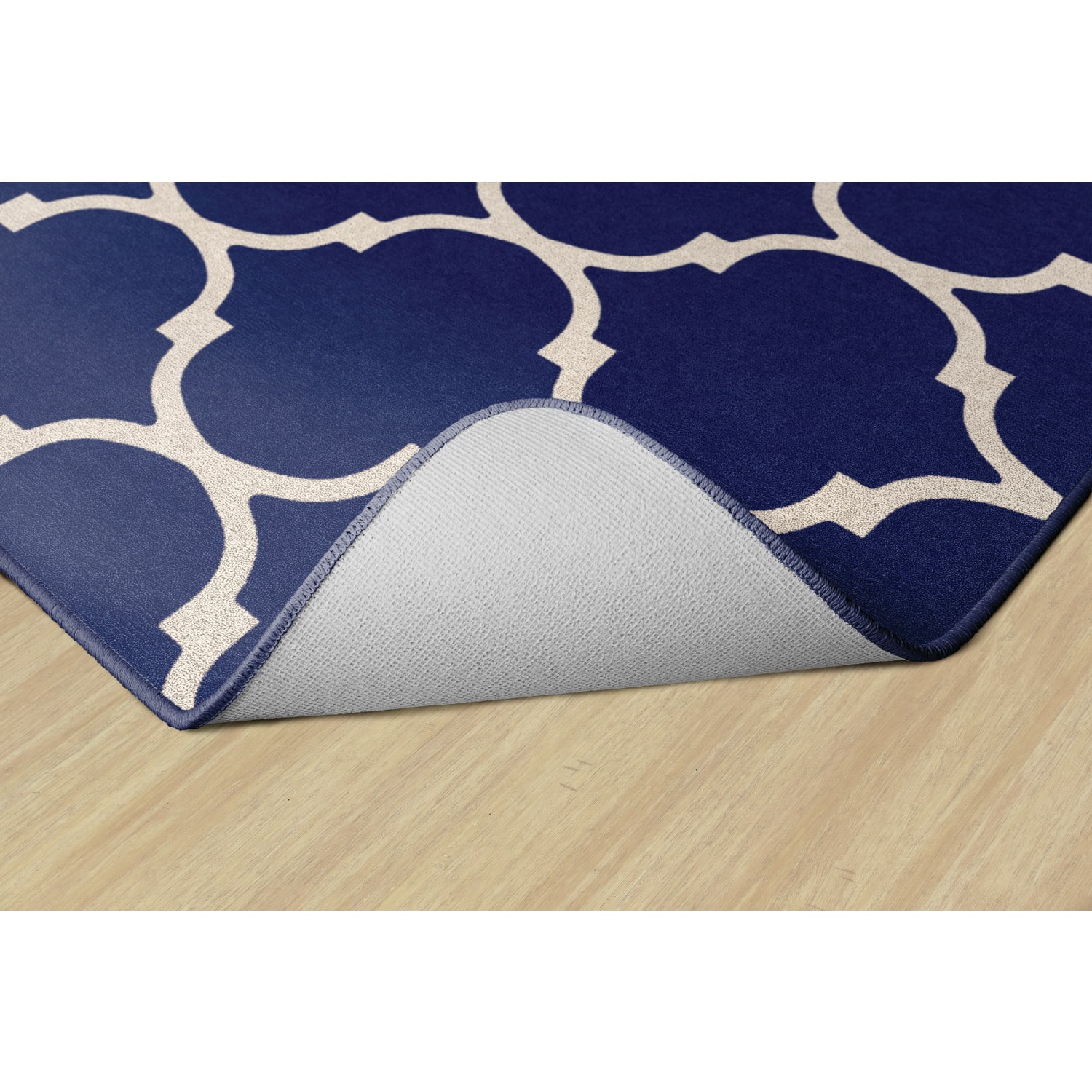 Flagship Carpets Moroccan Trellis Rectangular Rug, 72in x 108in, Blue - Image 5