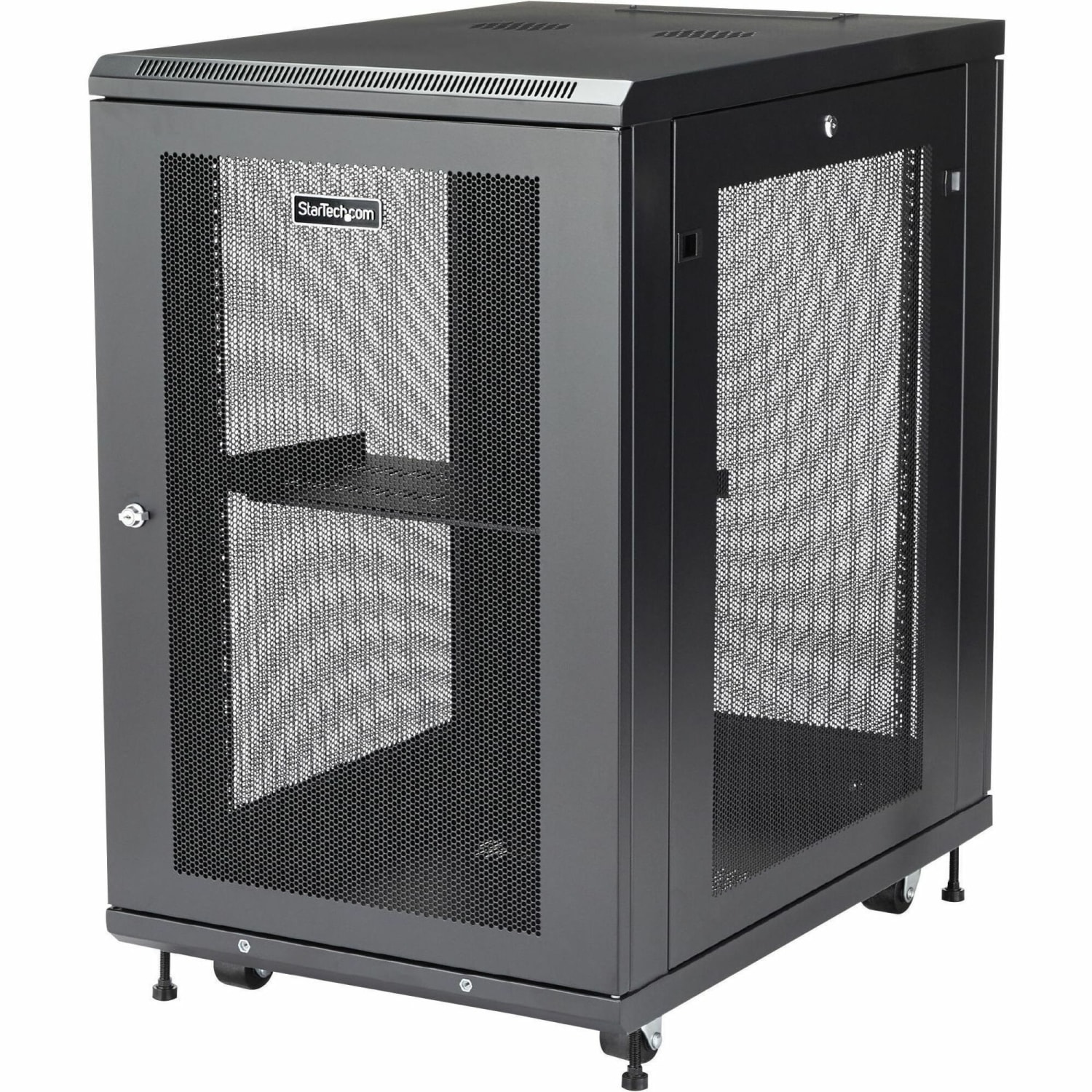 StarTech.com Server Rack Cabinet - 18U - 31in Deep Enclosure - Network Cabinet - Rack Enclosure Server Cabinet - Data Cabinet - - RK1833BKM