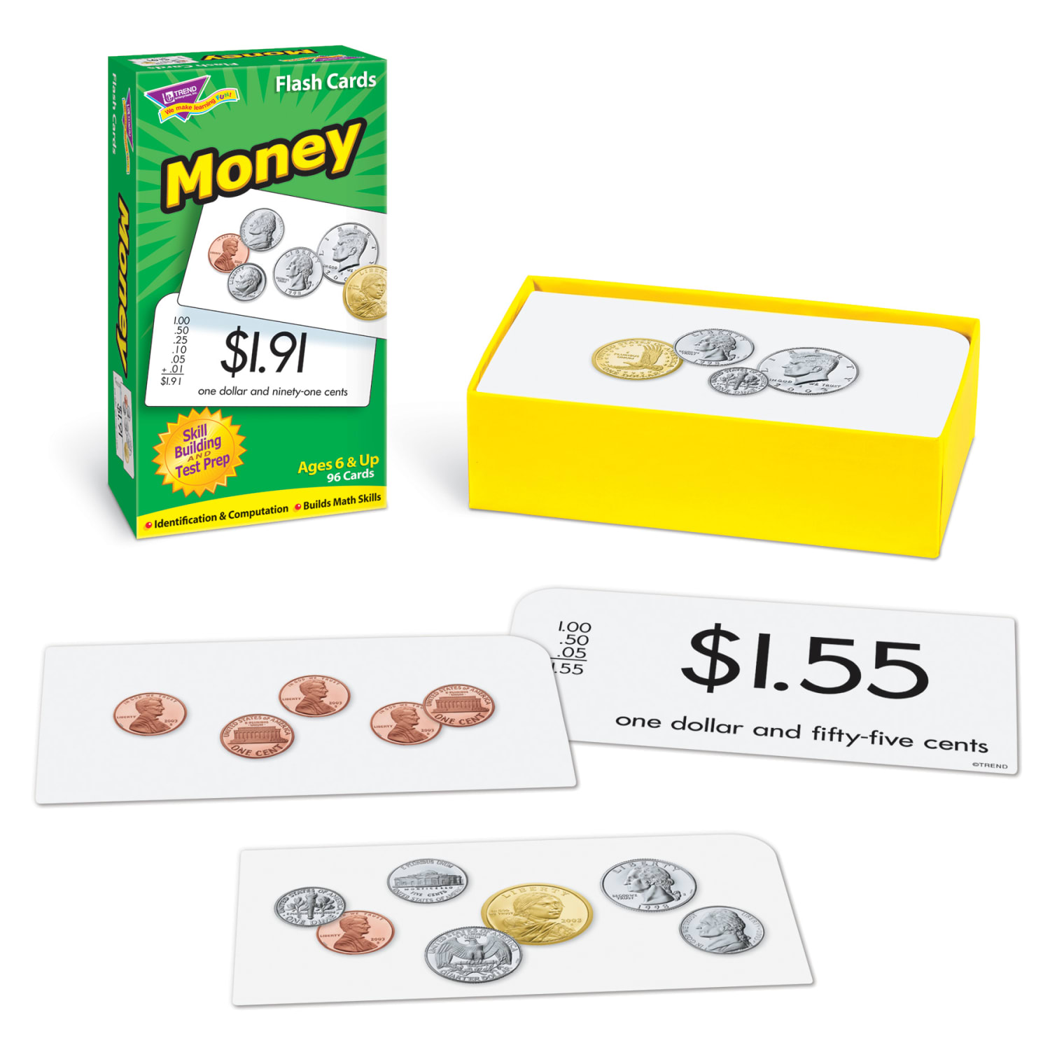 TREND Money Skill Drill Flash Cards, 3in x 6in, 1st To 6th Grade, Set Of 3 Flash Card Packs - Image 5
