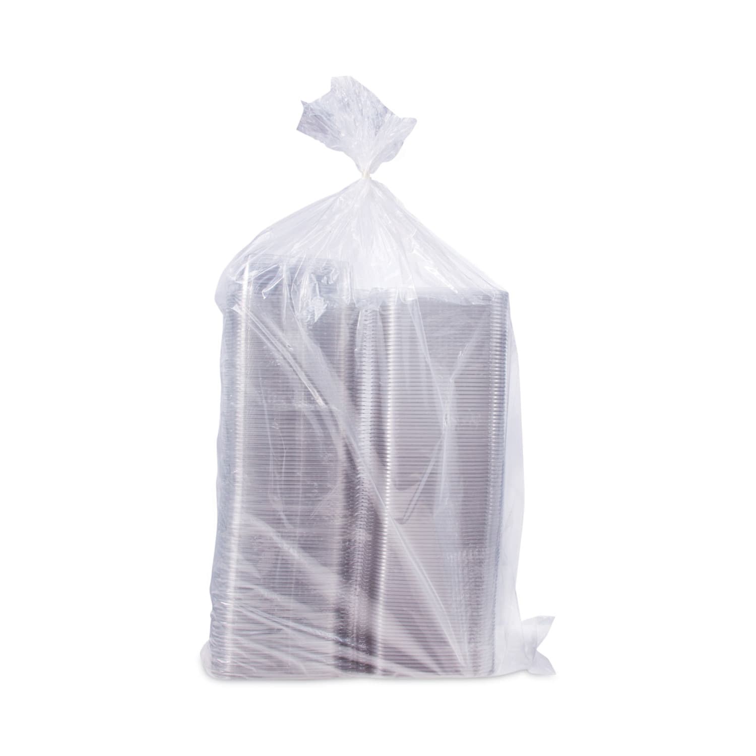Dart ClearPac SafeSeal Tamper-Resistant Containers, Flat Lid, 35 Oz, 1-13/16inHx7-15/16inWx8-13/16inD, Clear, 100 Containers Per Bag - Image 4