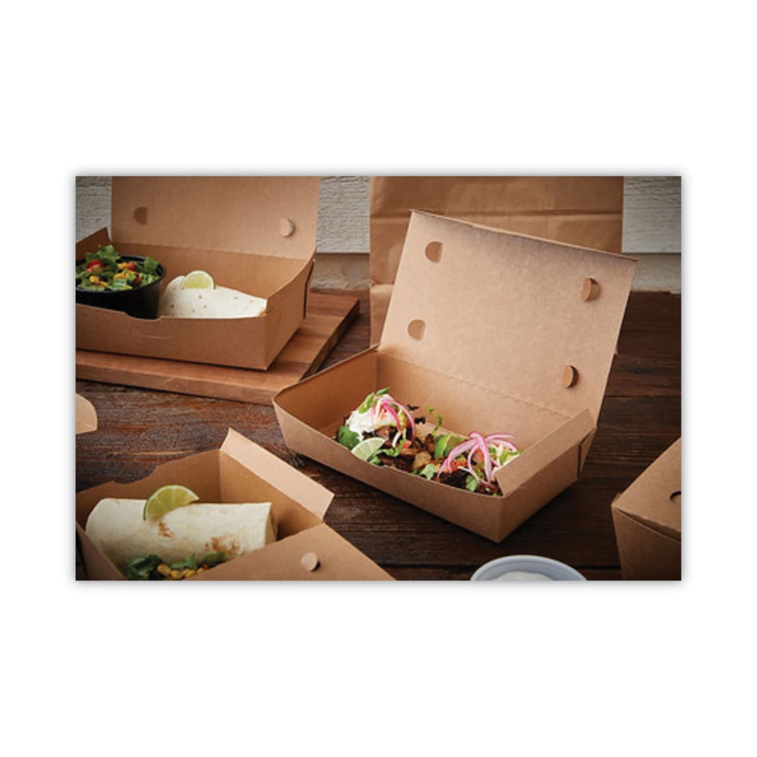 Pactiv Evergreen EarthChoice OneBox Paper Boxes, 77 Oz, Kraft, Carton Of 162 Boxes - Image 4