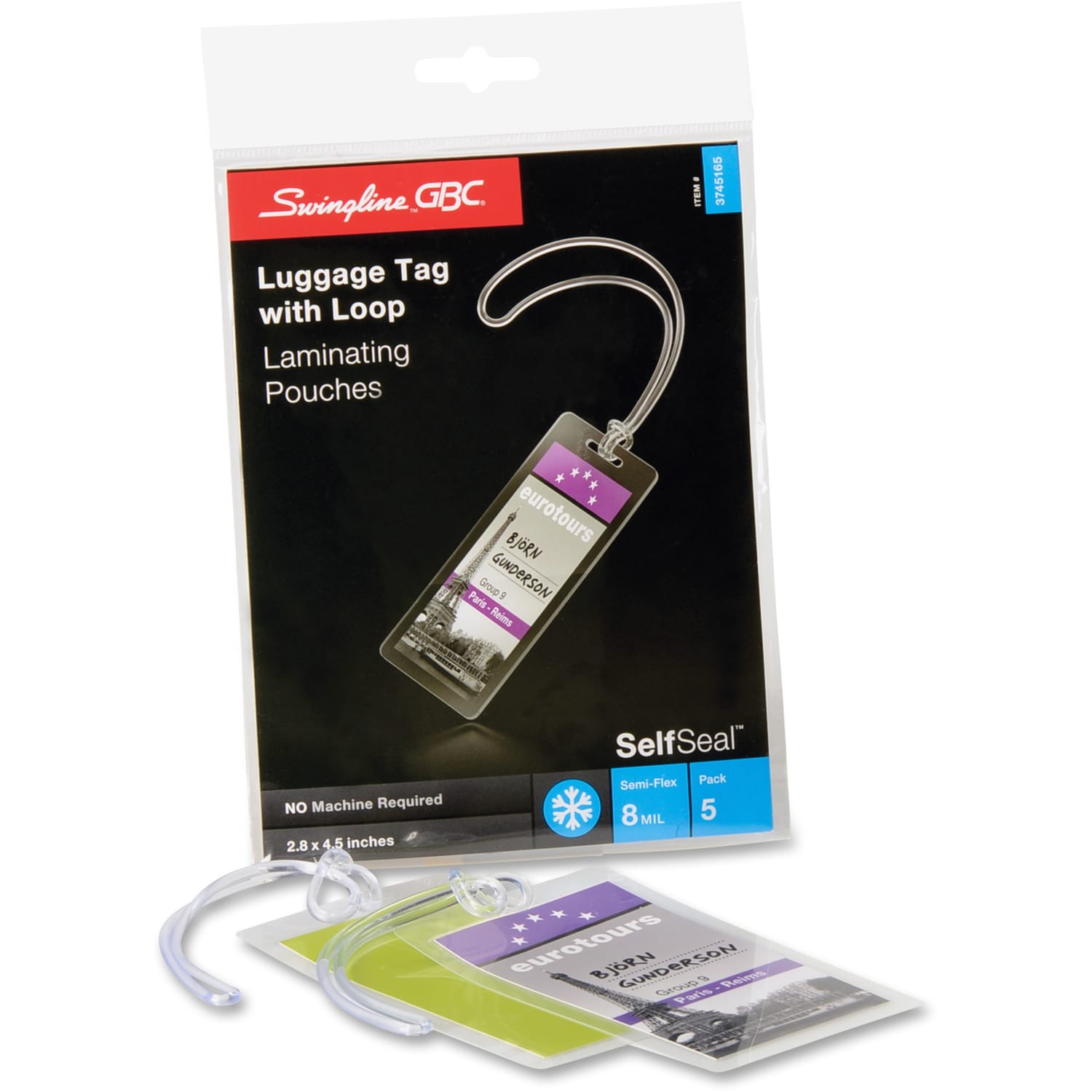 Swingline GBC SelfSeal Self Adhesive Laminating Pouches, 5/Pack - Image 3