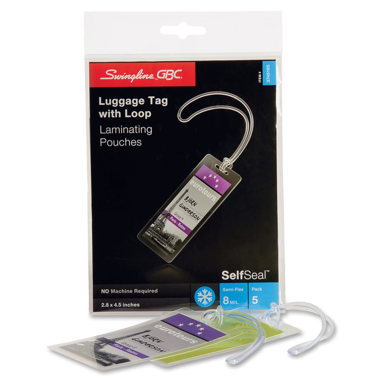 Swingline GBC SelfSeal Self Adhesive Laminating Pouches, 5/Pack - Image 4
