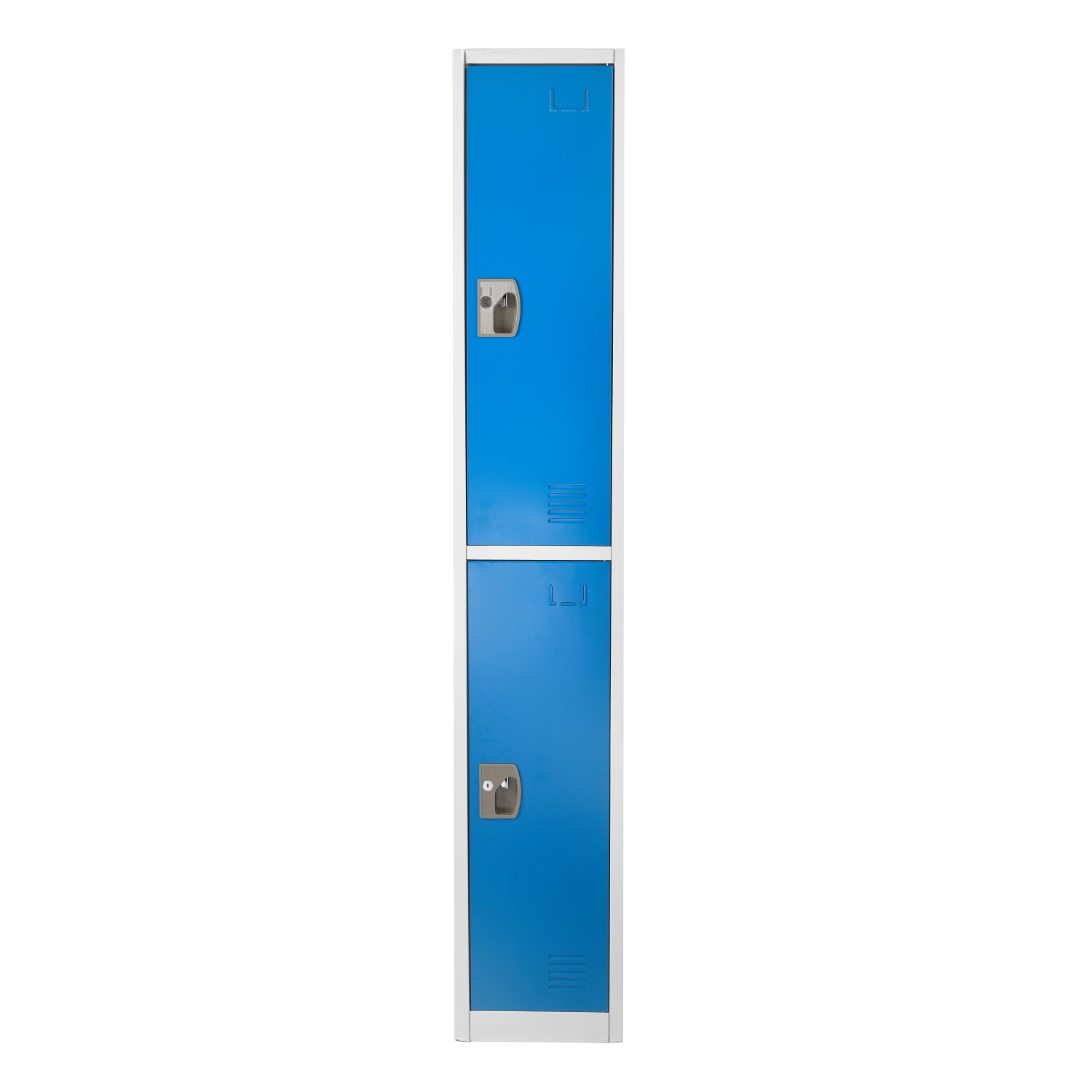 Alpine 2-Tier Steel Lockers, 72inH x 12inW x 12inD, Blue, Set Of 4 Lockers - Image 5