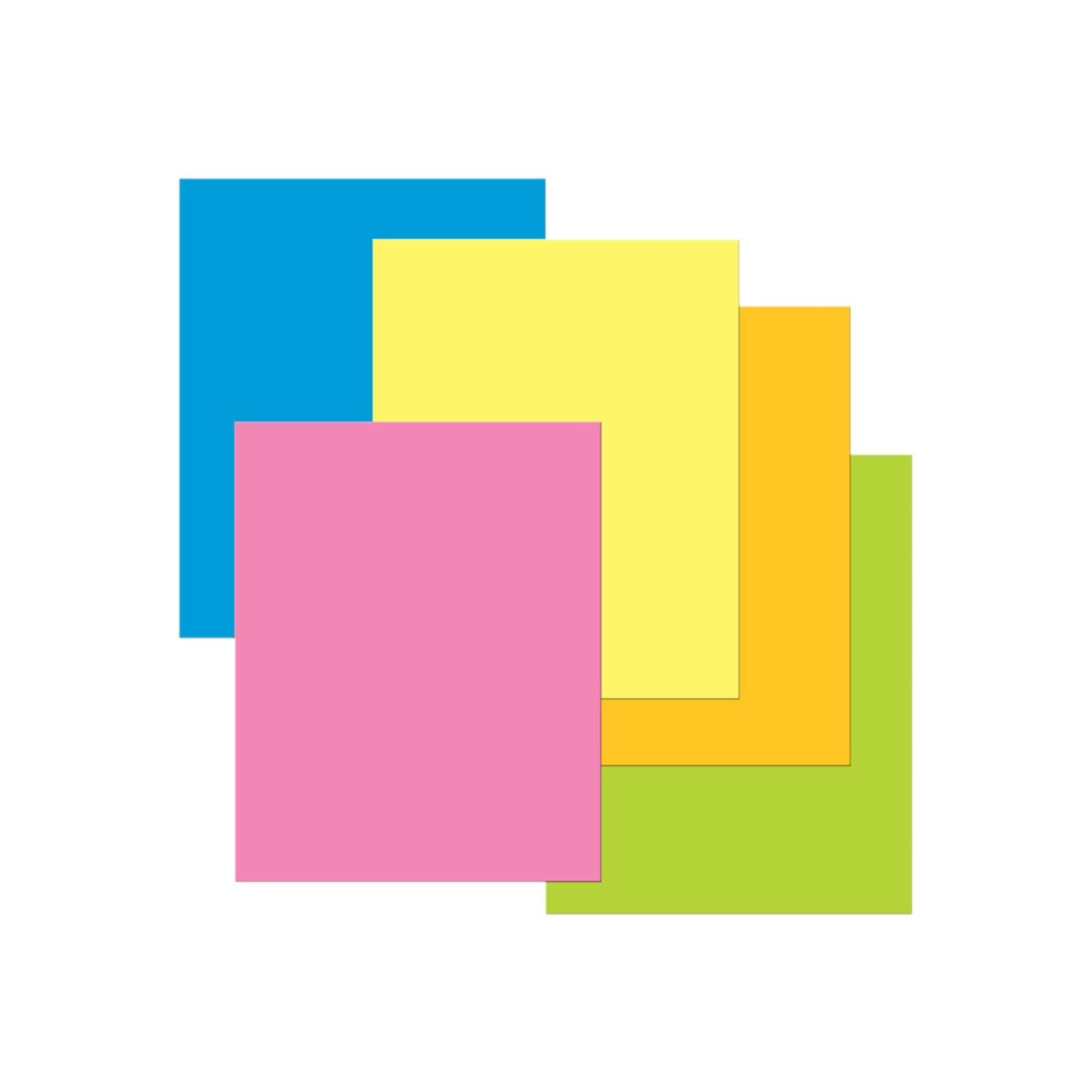 Pacon UCreate Premium Coated Poster Boards, 22in x 28in, Assorted Neon Colors, Pack Of 25 Boards - Image 4