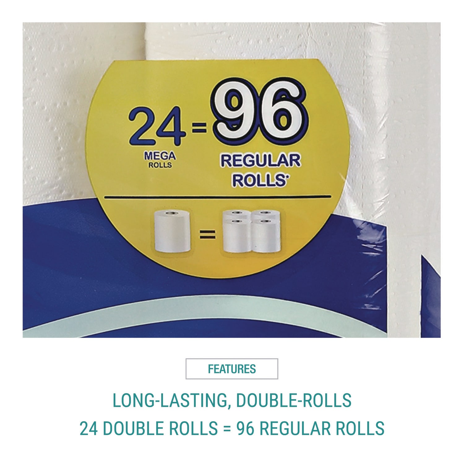 Windsoft Premium Bath Tissue, Septic Safe, 2-Ply, White, 284 Sheets/Roll, 24 Rolls/Carton - Image 6