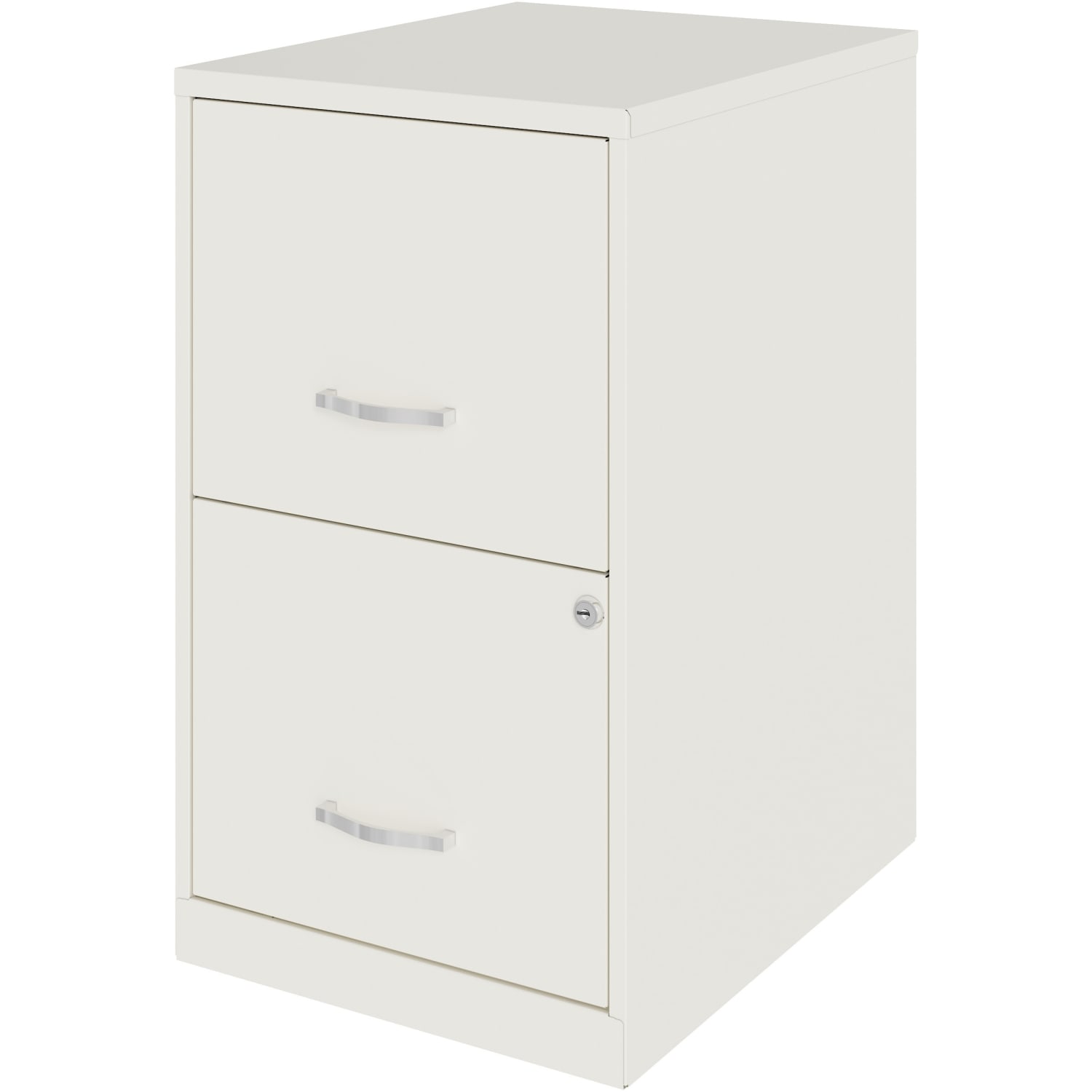 Realspace SOHO Smart 18inD Vertical 2-Drawer File Cabinet, White - Image 3