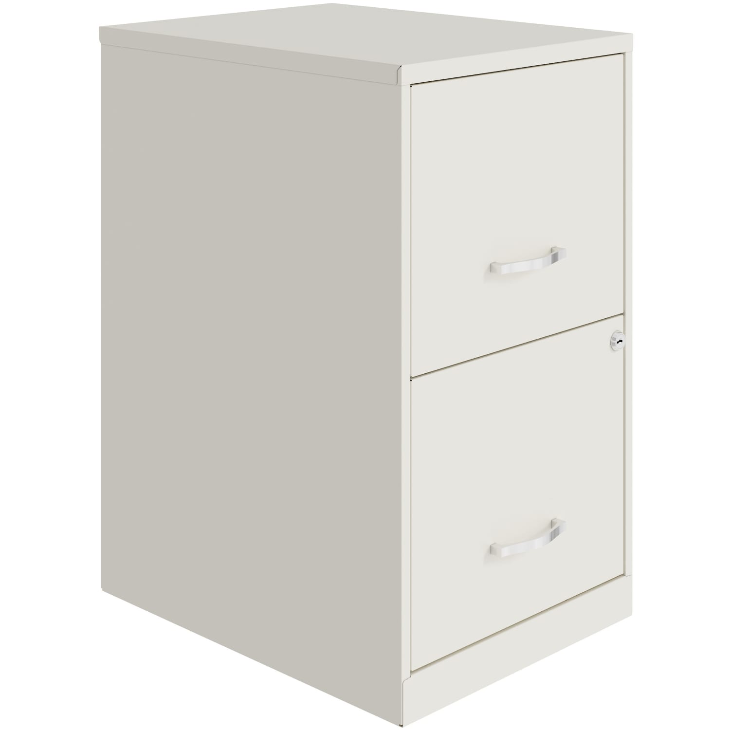 Realspace SOHO Smart 18inD Vertical 2-Drawer File Cabinet, White - Image 4