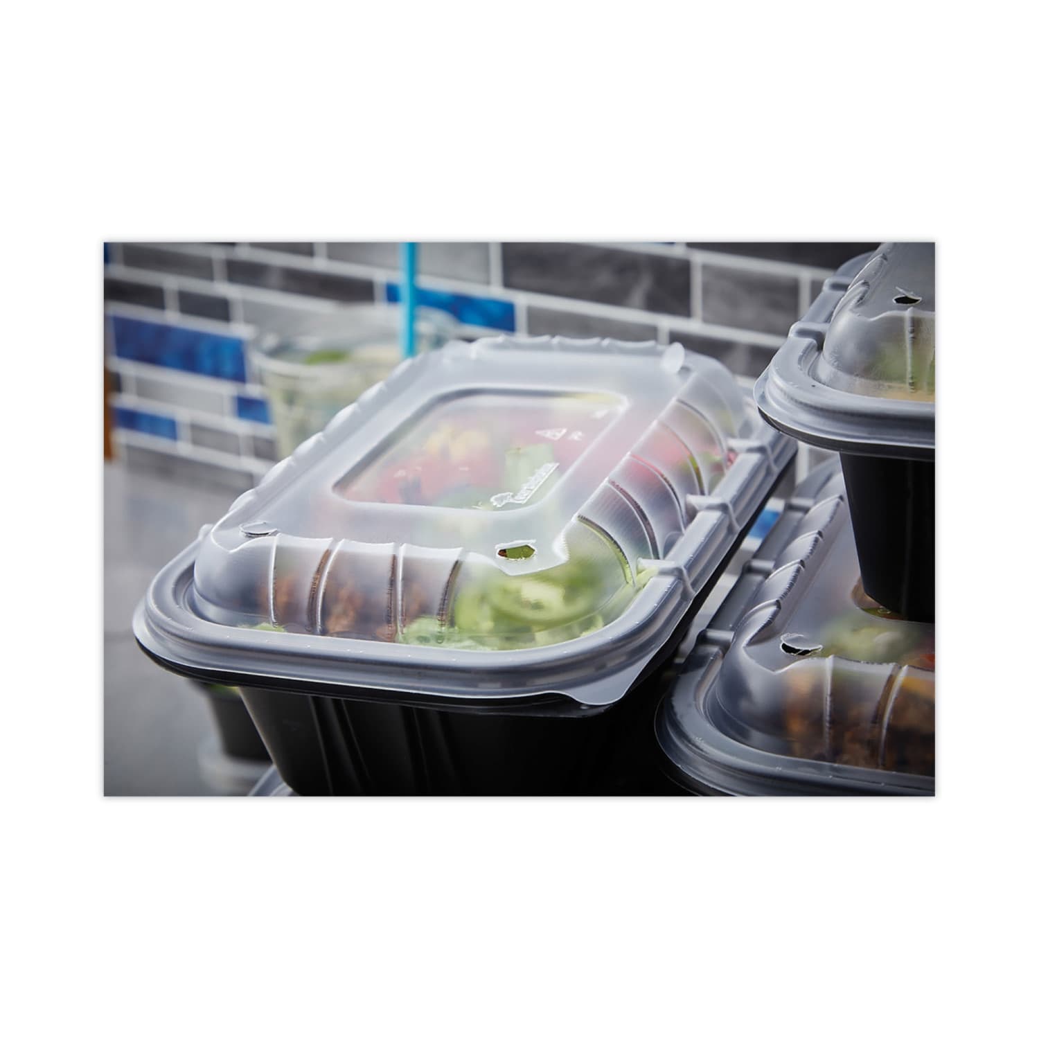 Pactiv Evergreen EarthChoice Entree2Go Takeout Containers, 64 Oz, Black, Carton Of 200 Containers - Image 5