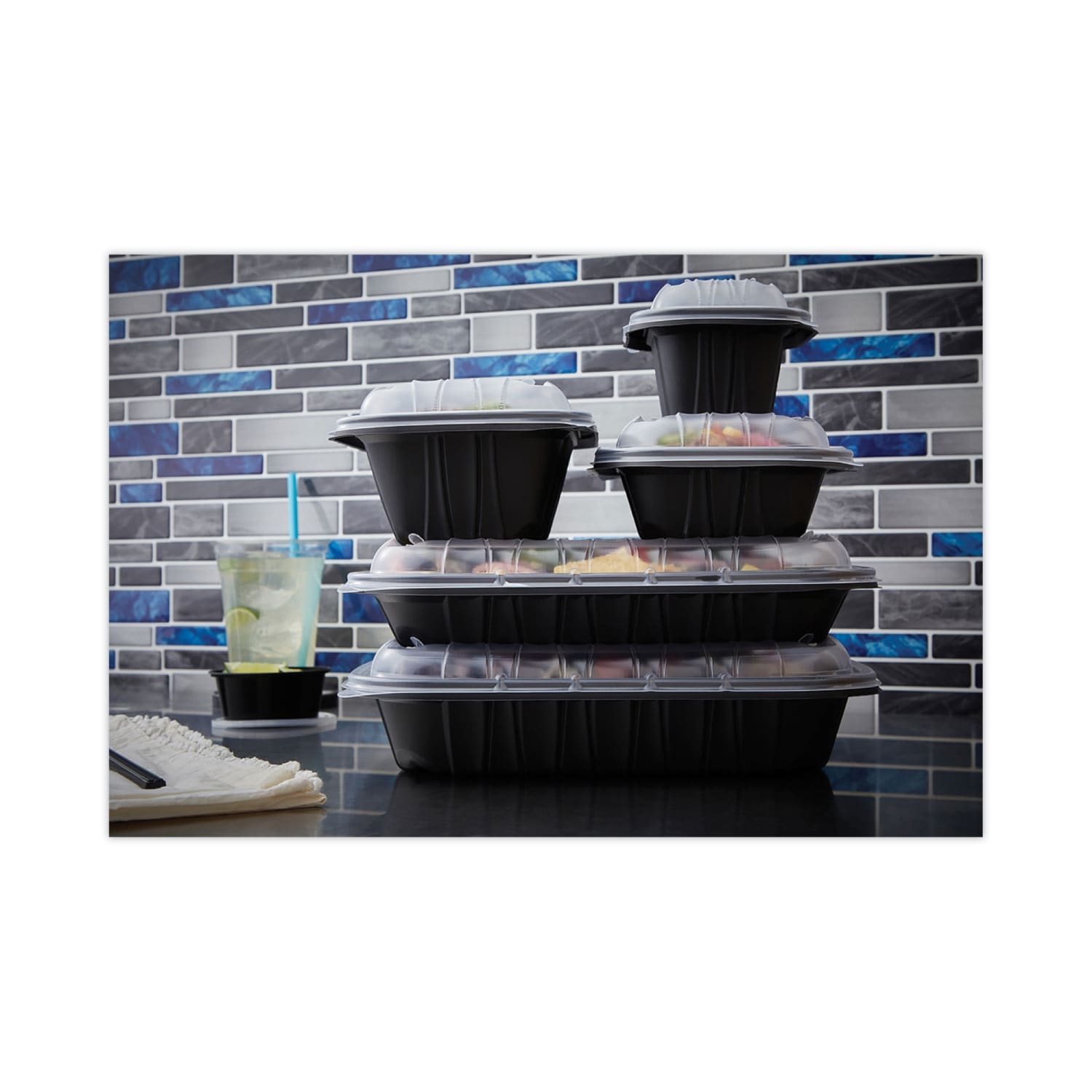 Pactiv Evergreen EarthChoice Entree2Go Takeout Containers, 64 Oz, Black, Carton Of 200 Containers - Image 6