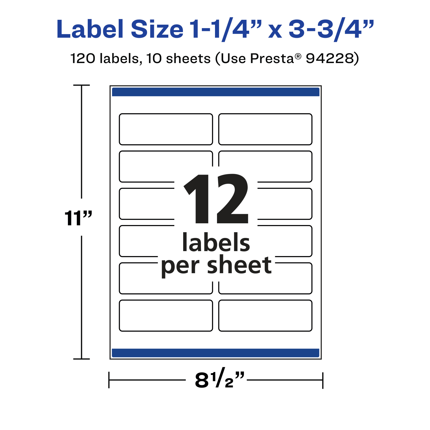 Avery Waterproof Permanent Labels With Sure Feed, 94228-WMF10, Rectangle, 1-1/4in x 3-3/4in, White, Pack Of 120 - Image 6