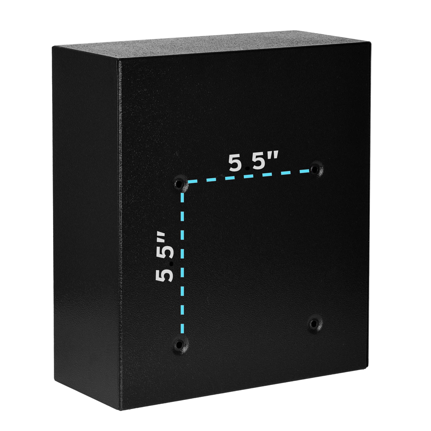 AdirOffice Medium Mail Wall-Mount Drop Box With High Security Key Locking System, 12inH x 10-7/16inW x 4-1/2inD, Black - Image 5