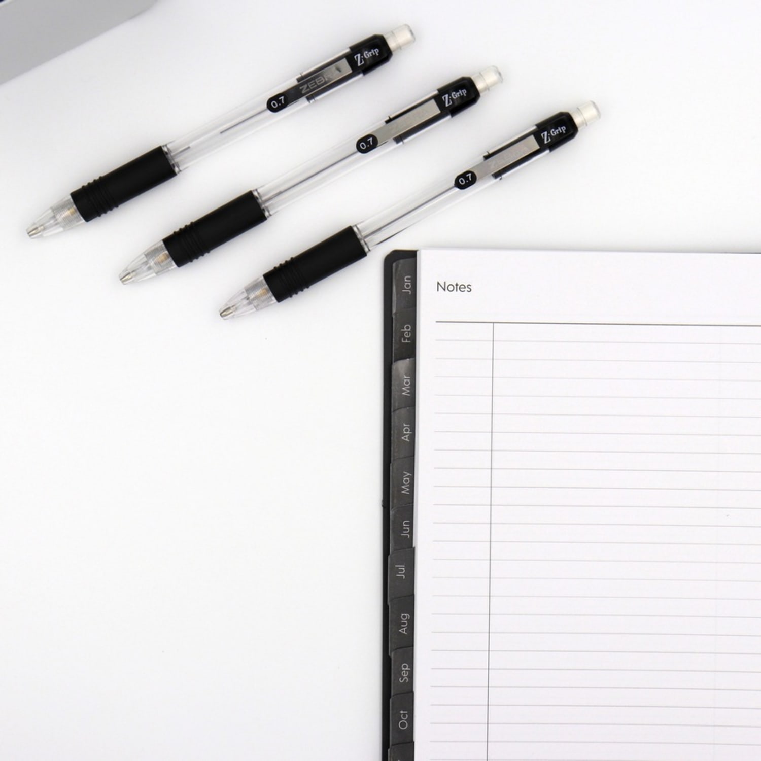 Zebra Pen Z-Grip Mechanical Pencils, Pack Of 12, Medium Point, 0.7 mm, Clear/Black Barrel - Image 5