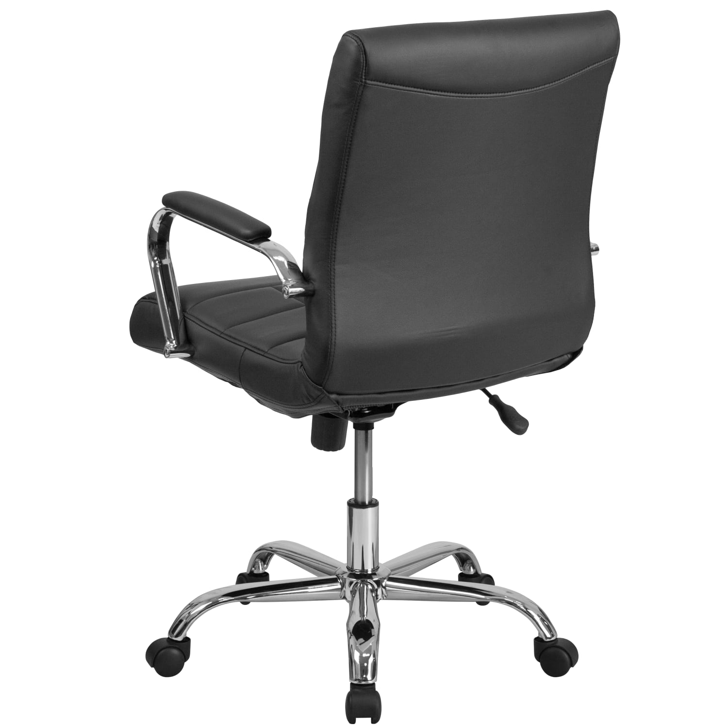 Flash Furniture Vinyl MidBack Executive Office Chair Black PopularChairscom Flash Furniture Vinyl Mid Back Executive Office Chair Black PopularChairscom