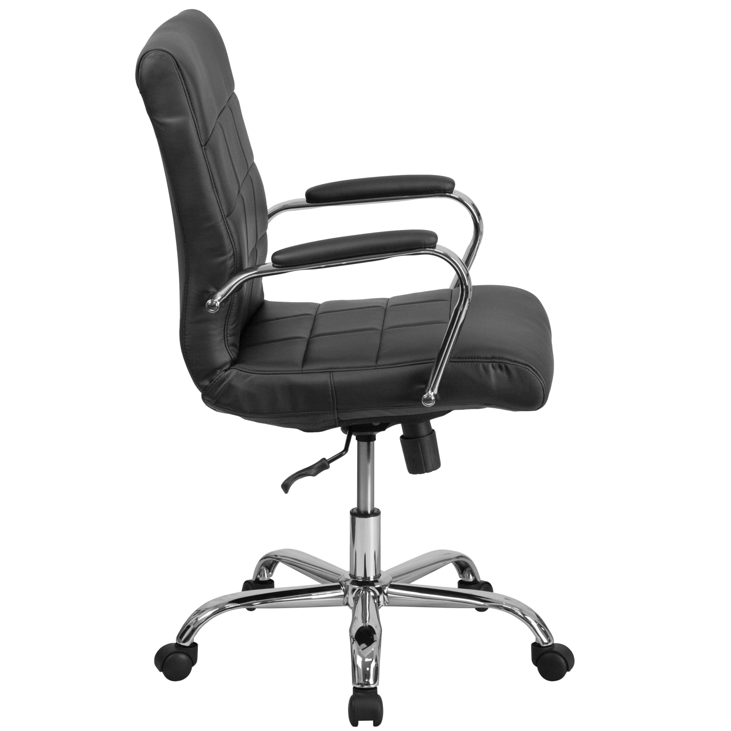 Flash Furniture Vinyl MidBack Executive Office Chair Black PopularChairscom Flash Furniture Vinyl Mid Back Executive Office Chair Black PopularChairscom