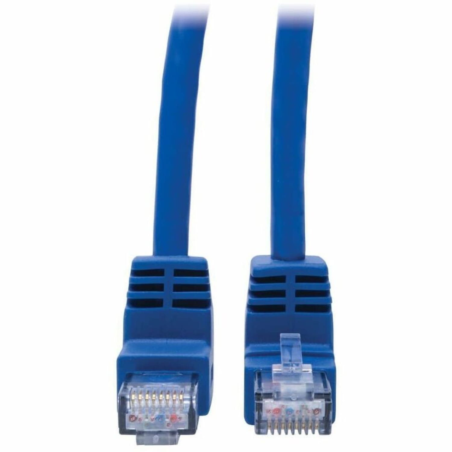 Tripp Lite Cat6 UTP Patch Cable, Up-Angle Male/Down-Angle Male - 4 ft., Blue - First End: 1x RJ-45 Male Network - N204004BLUD - Image 4